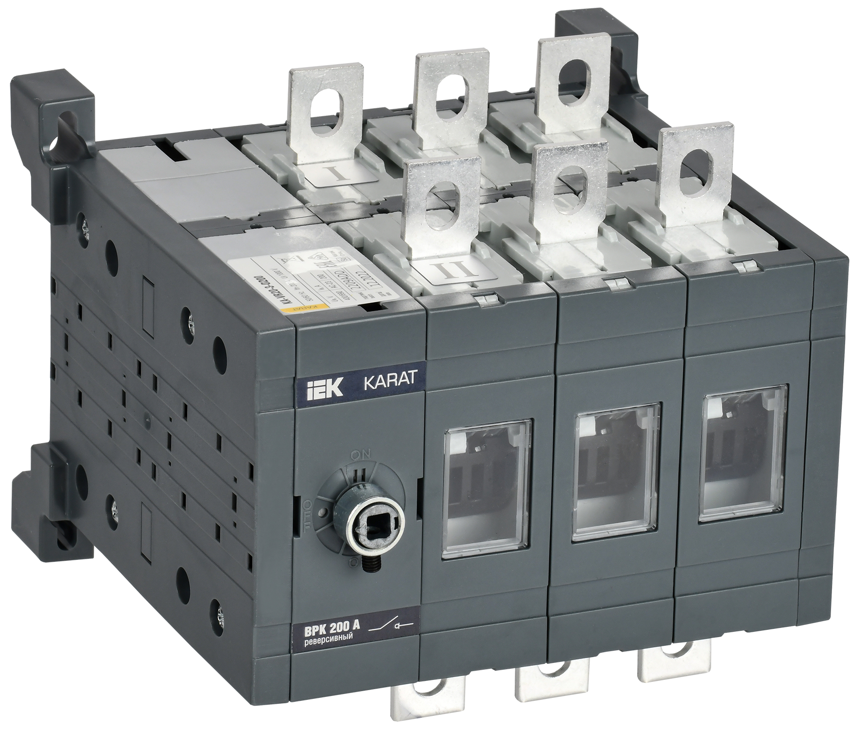 Выключатель-разъединитель ВРК реверсивный без рукоятки управления 3P 200А KARAT