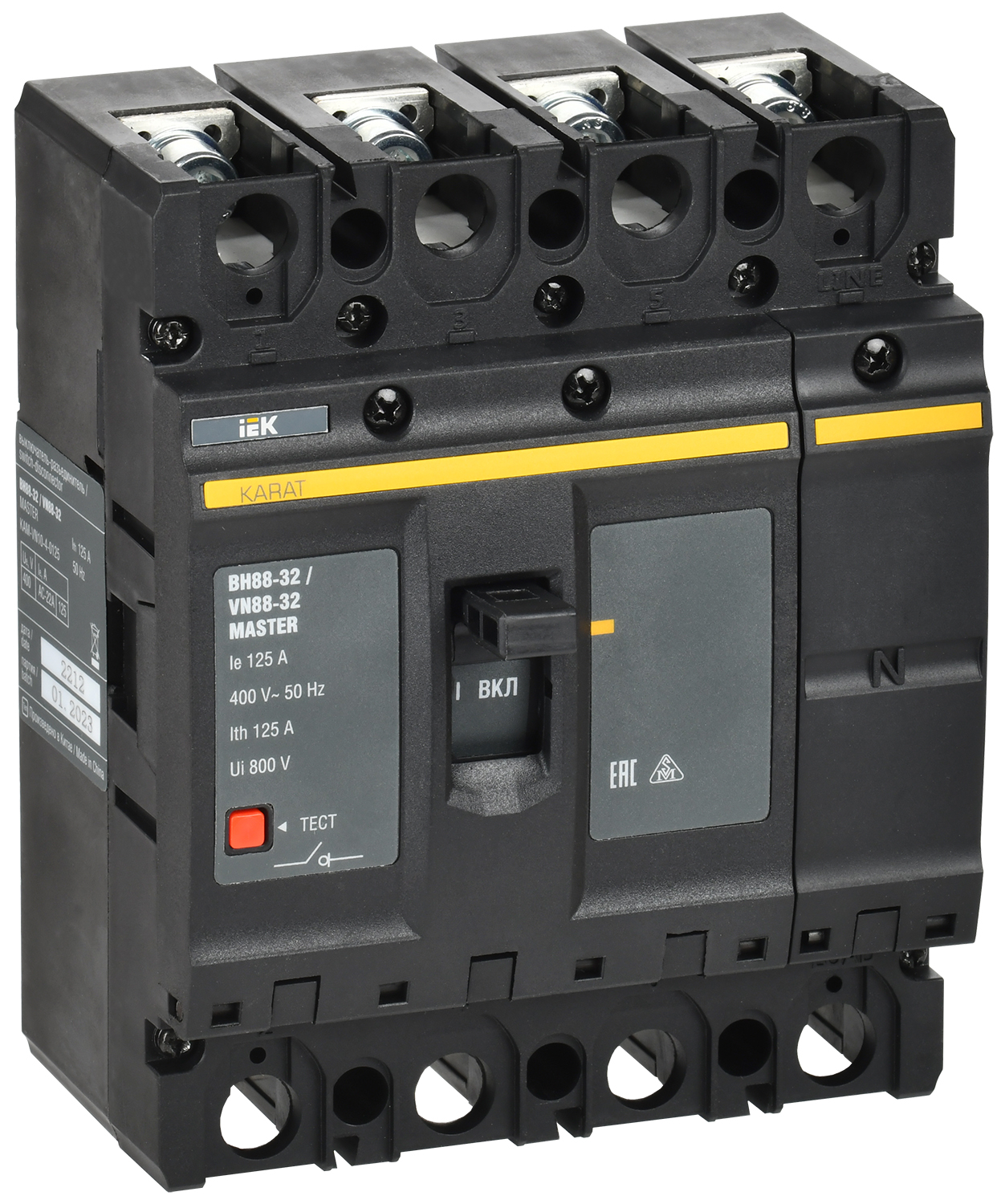 Выключатель-разъединитель KARAT MASTER ВН88-32 4P 125А