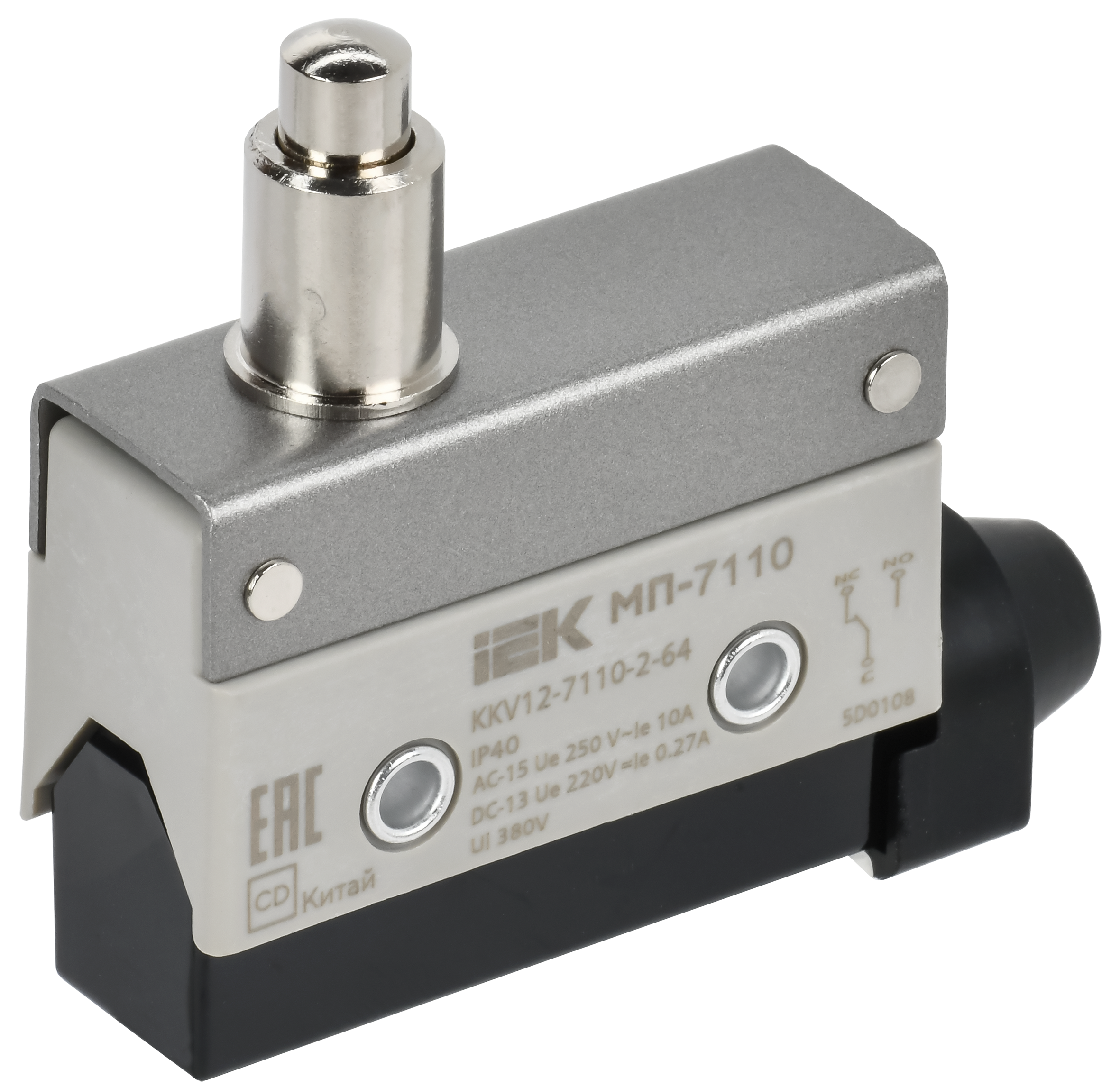 Микропереключатель концевой МП-7110 удлиненный толкатель IP40