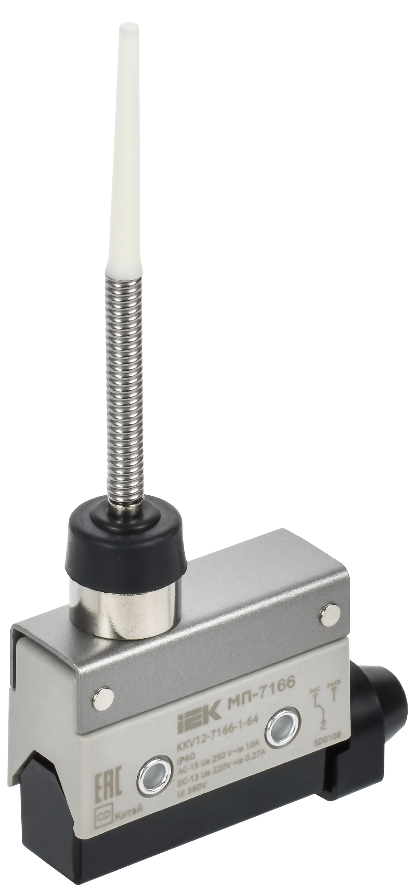 Микропереключатель концевой МП-7166 пружинный стержень с диэлектриком IP40