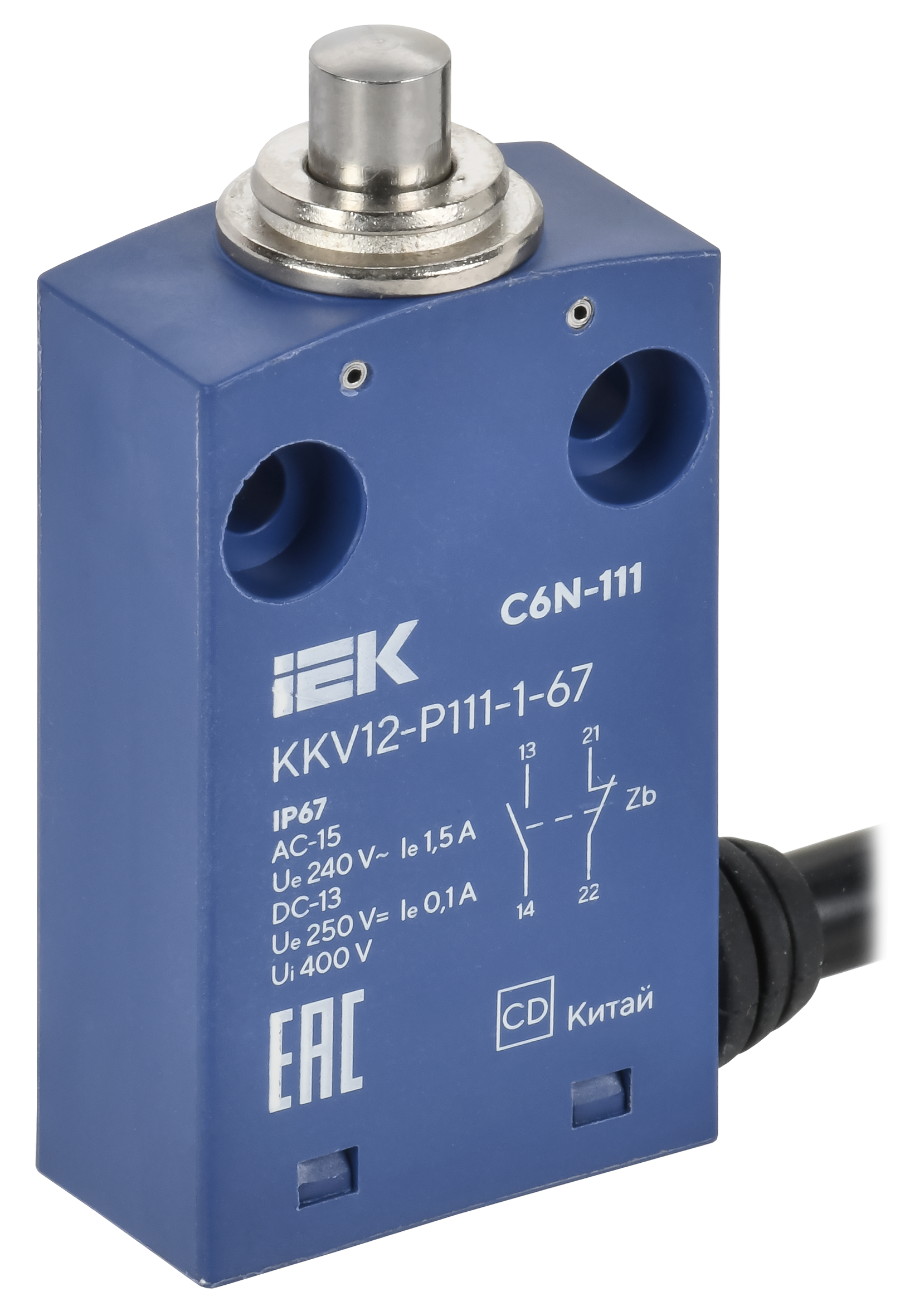 Выключатель концевой C6N-111 толкатель IP67