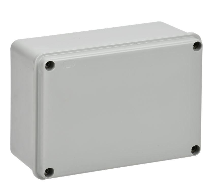 Коробка распаячная КМ41262 для открытой проводки  150х110х85мм гладкие стенки IP55 серая IEK