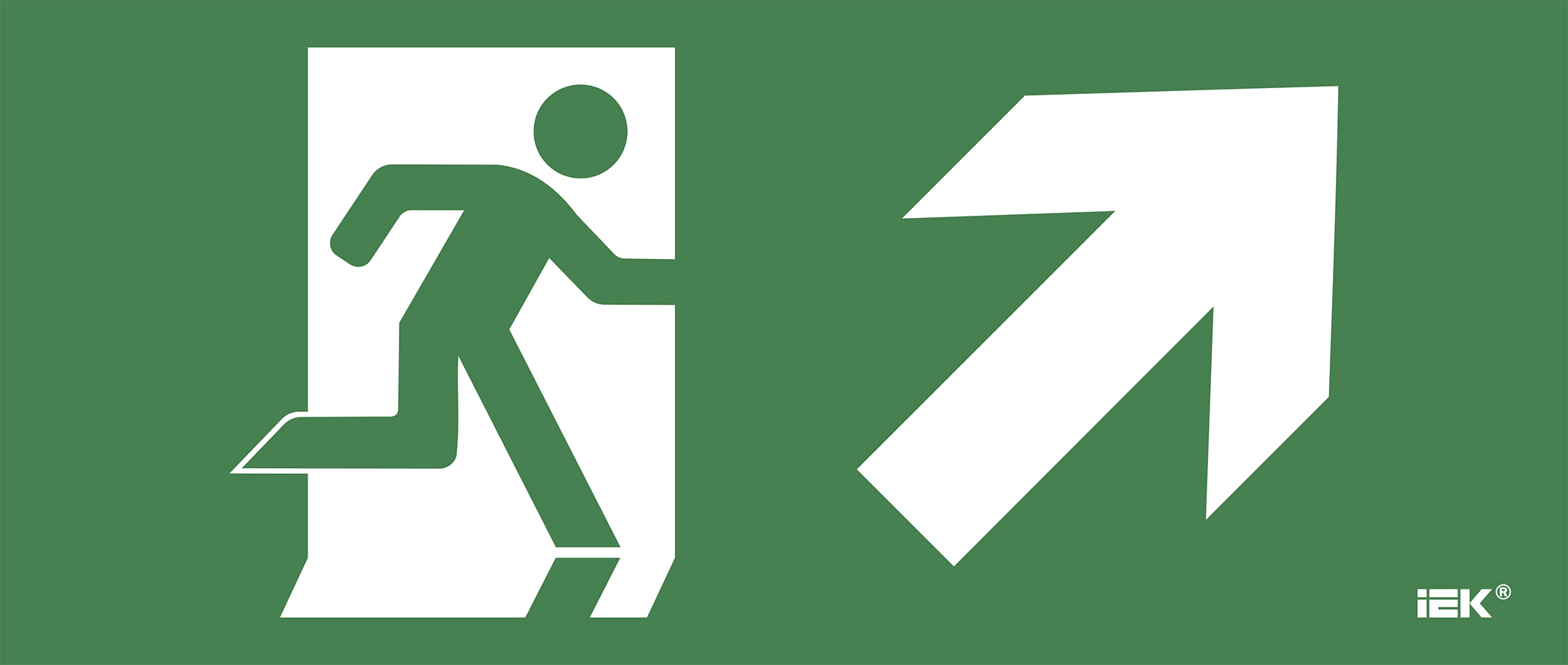 Этикетка самоклеющаяся 330х140 мм Фигура/стрелка вверх вправо