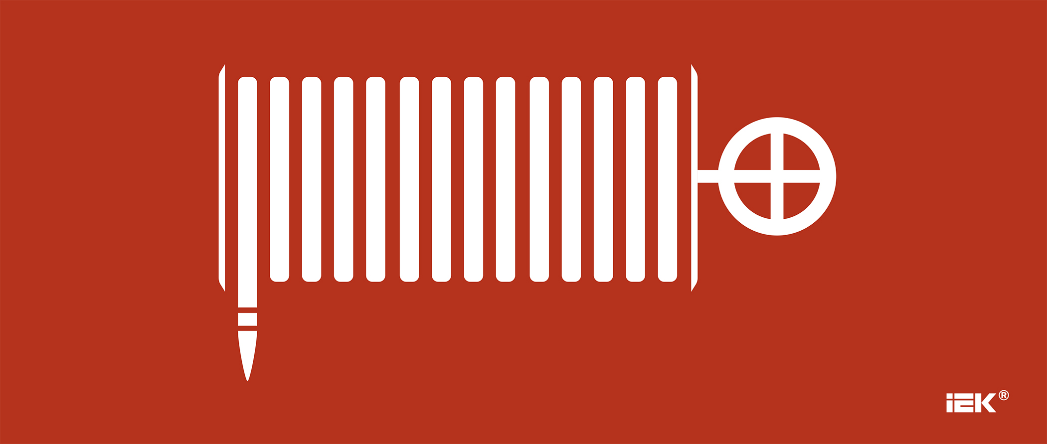 Этикетка самоклеющаяся 330х140 мм Пожарный кран