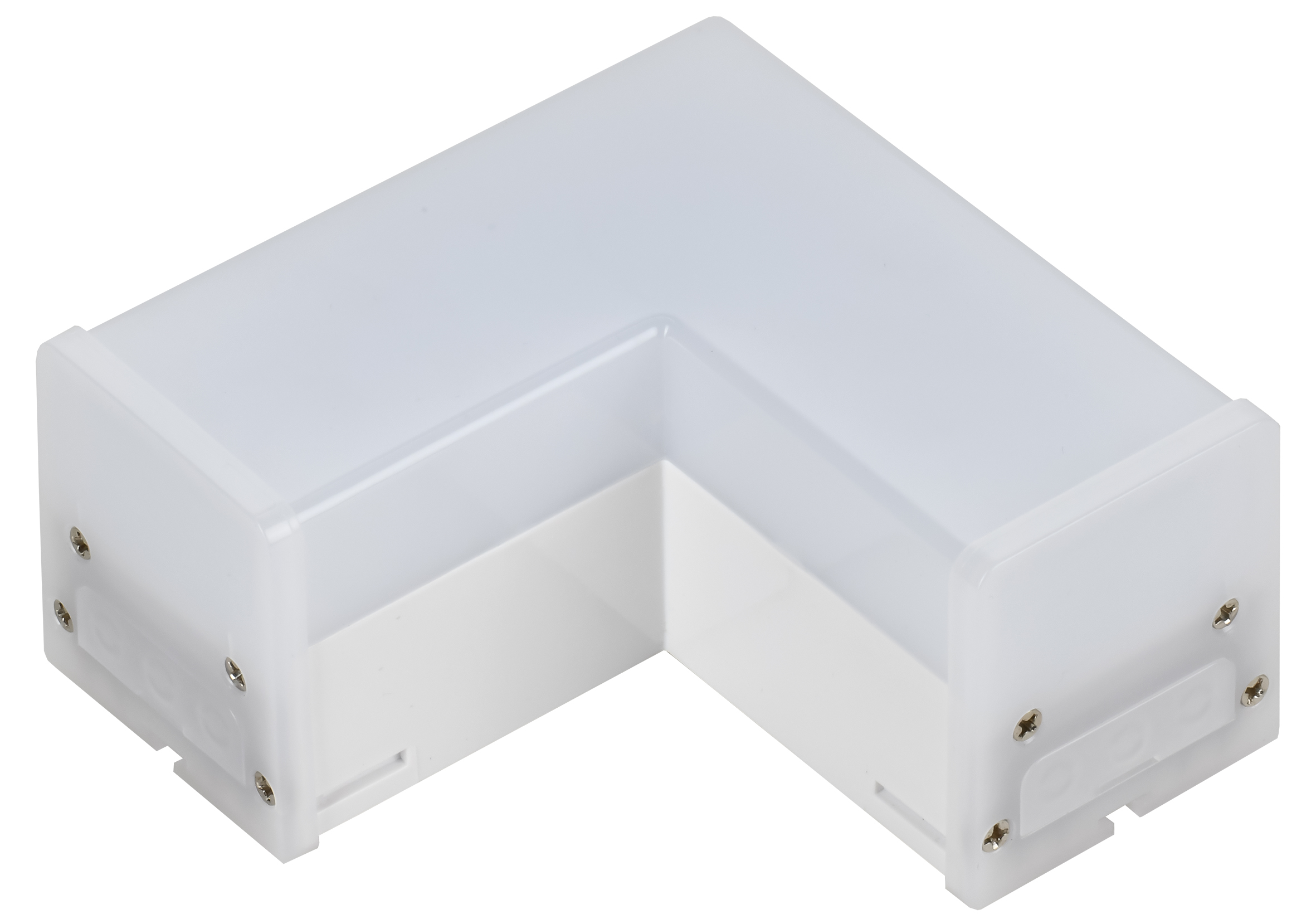 Светильник LED L-образный 1010 8Вт 4000К 117х117мм бел