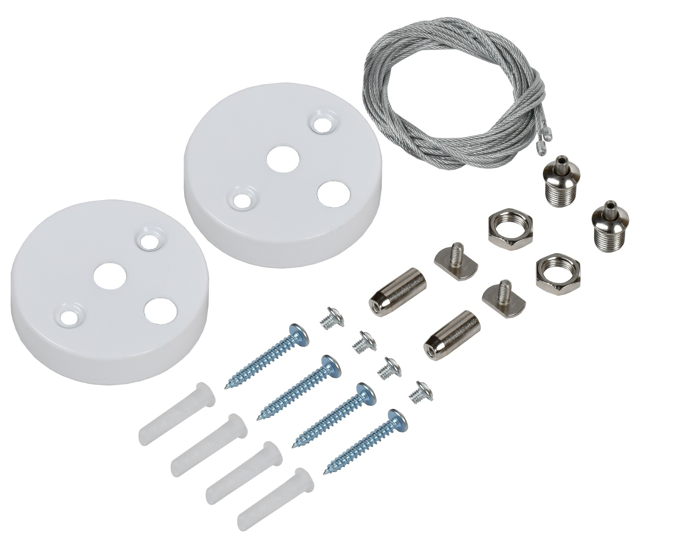 Комплект PRO для подвесного монтажа для светильника светодиодного линейного белый