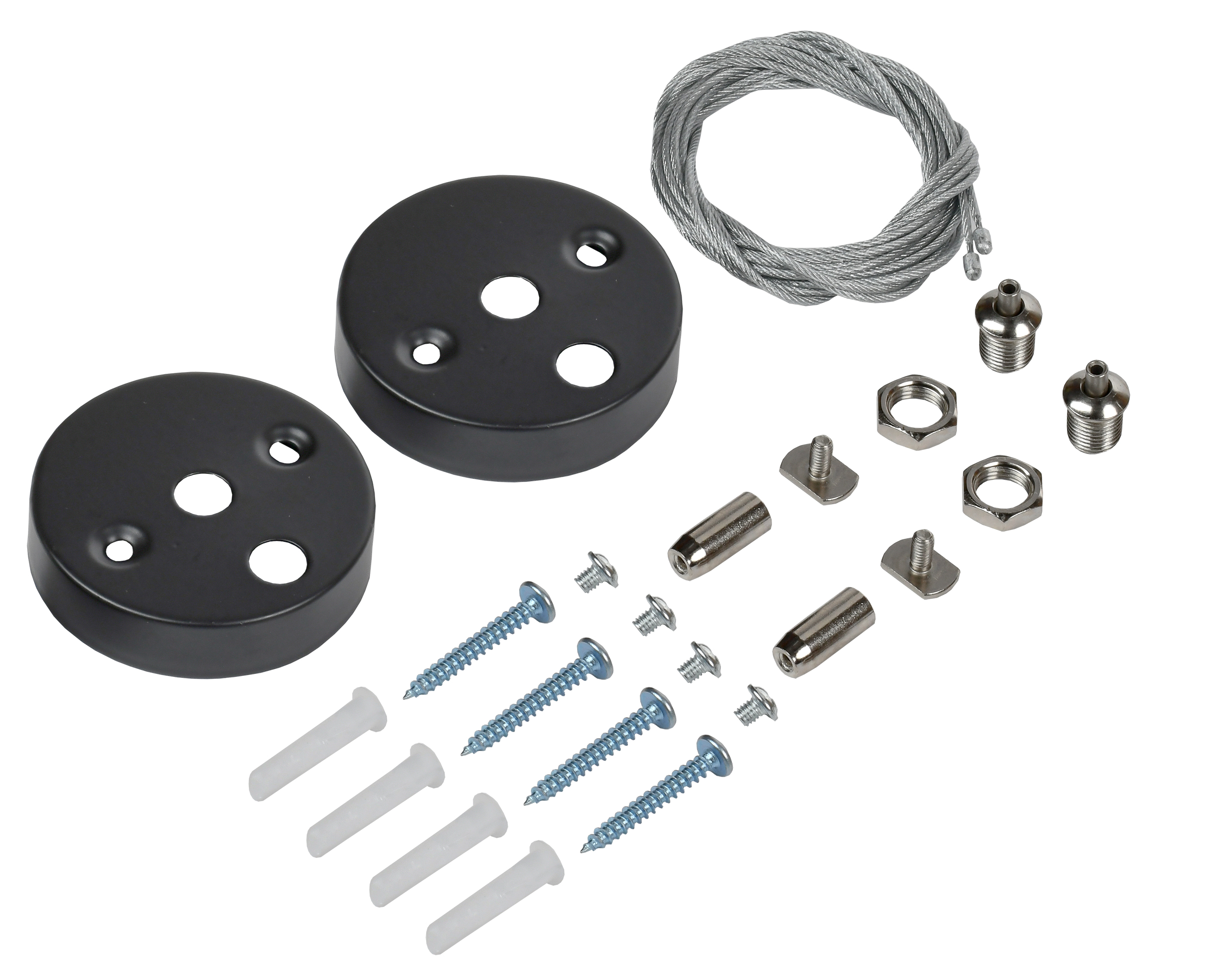 Комплект PRO для подвесного монтажа для светильника светодиодного линейного черный