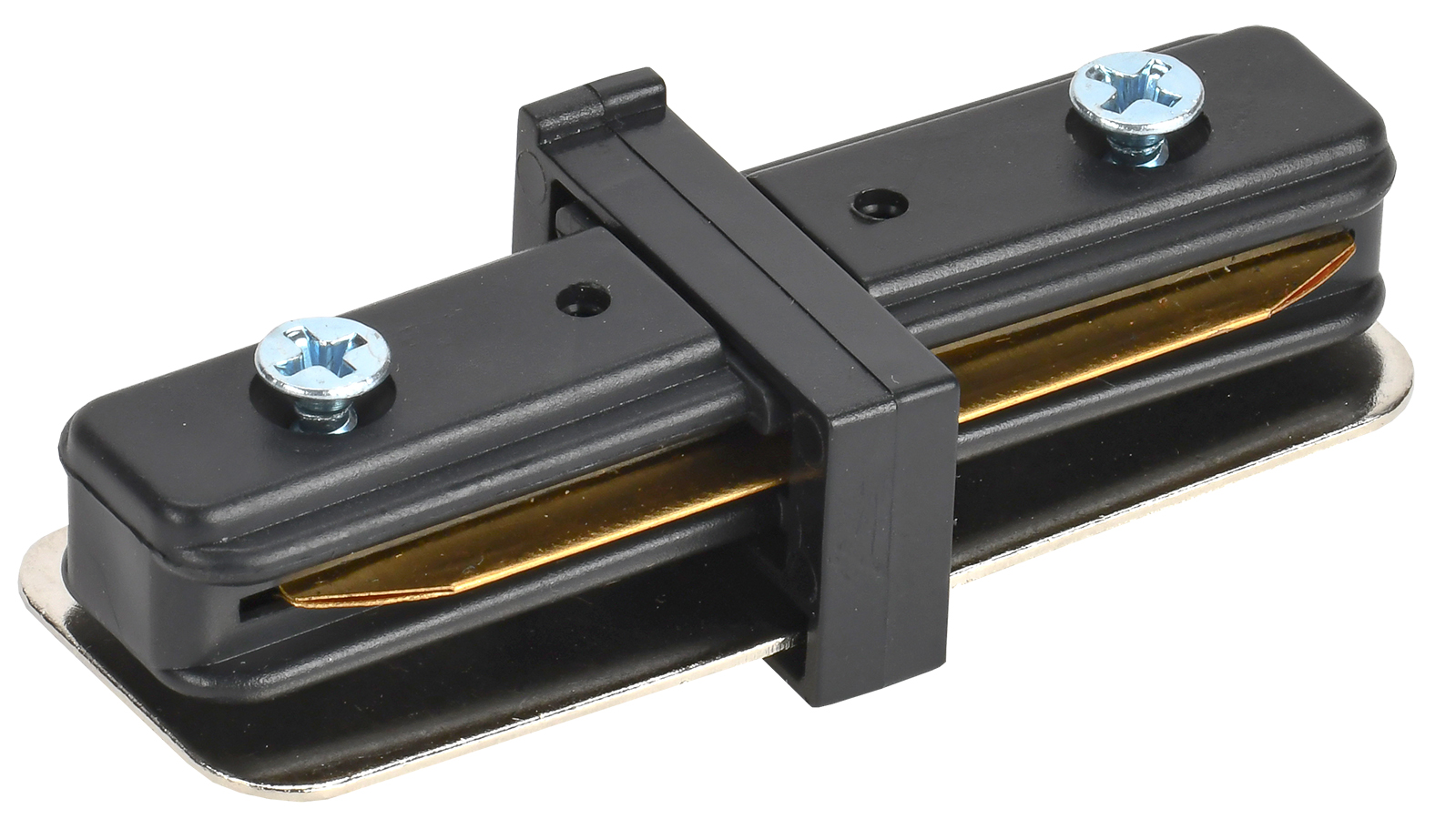 Соединитель коннектор прямой внутренний для однофазного шинопровода черный