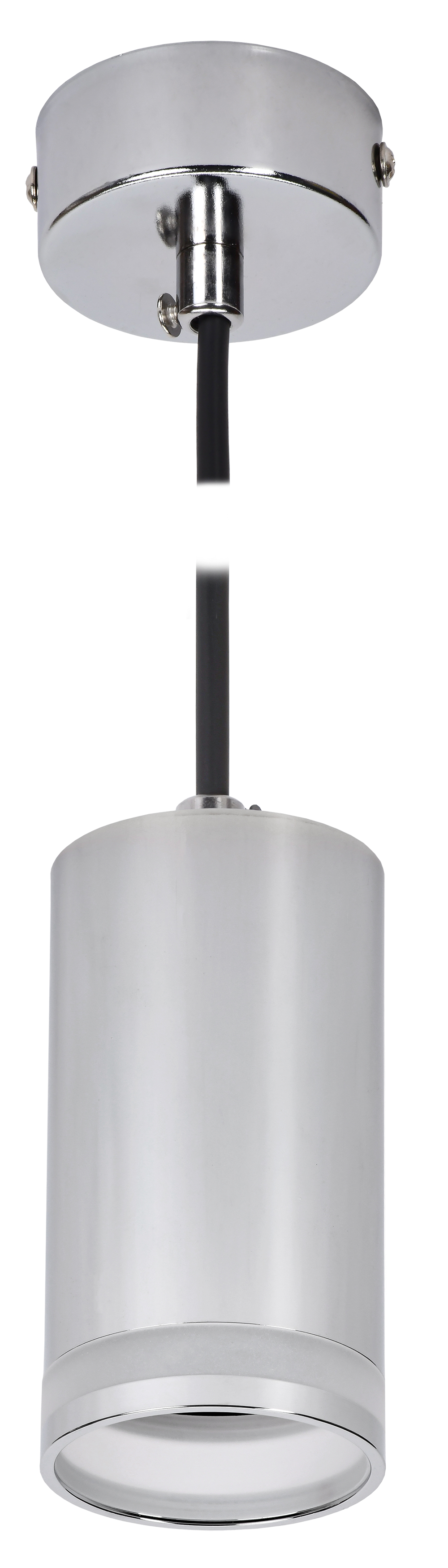 Светильник декоративный 4007 подвесной на потолок под лампу GU10 хром