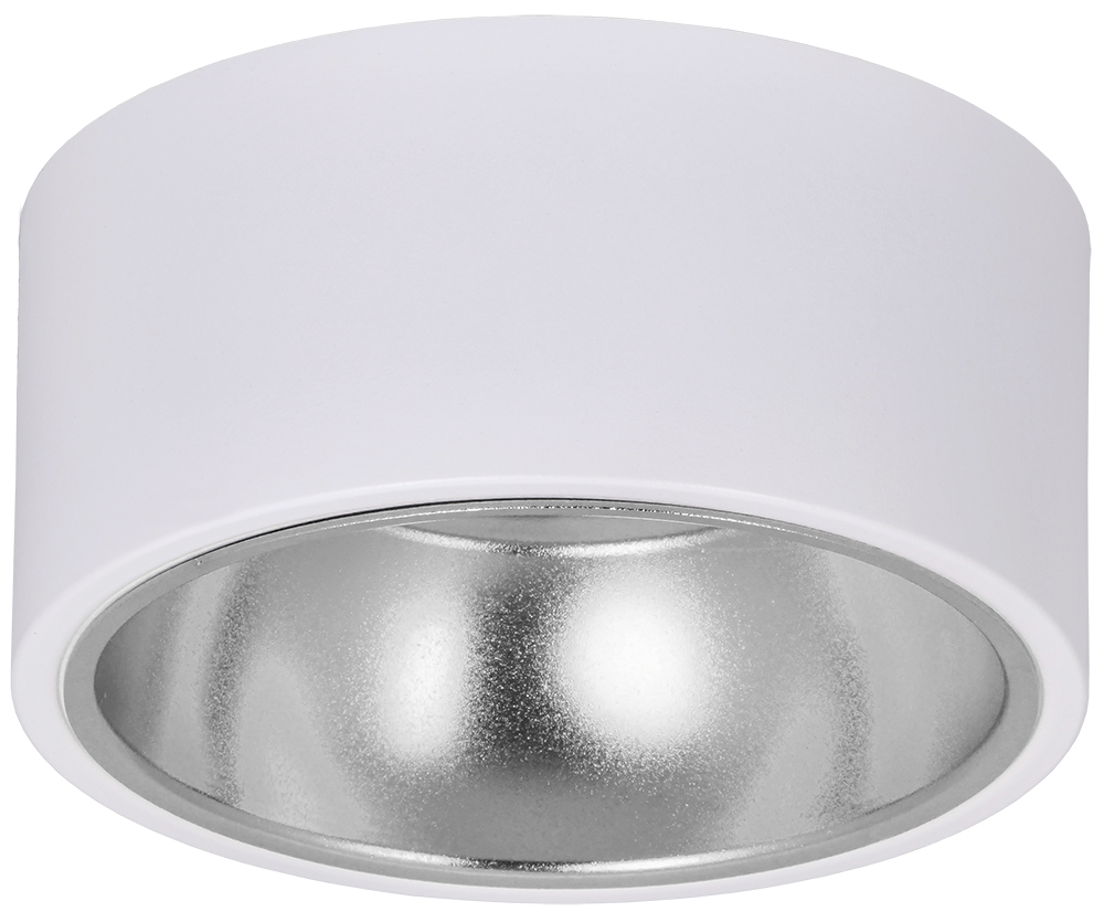 Светильник 4017 накладной потолочный под лампу GX53 белый/хром