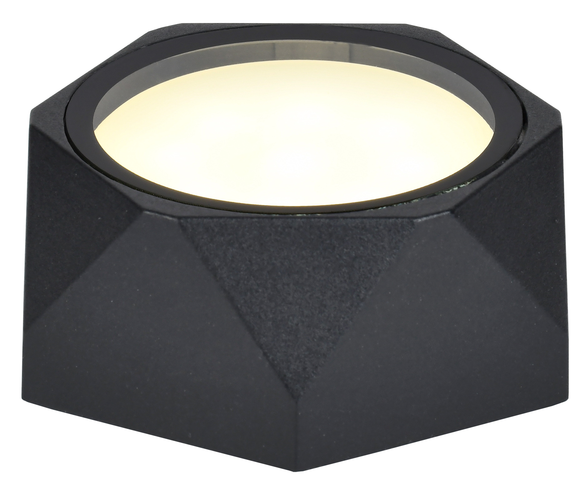 Светильник уличный декоративный для наружного освещения 5304 потолочный под лампу GX53 IP65 черный