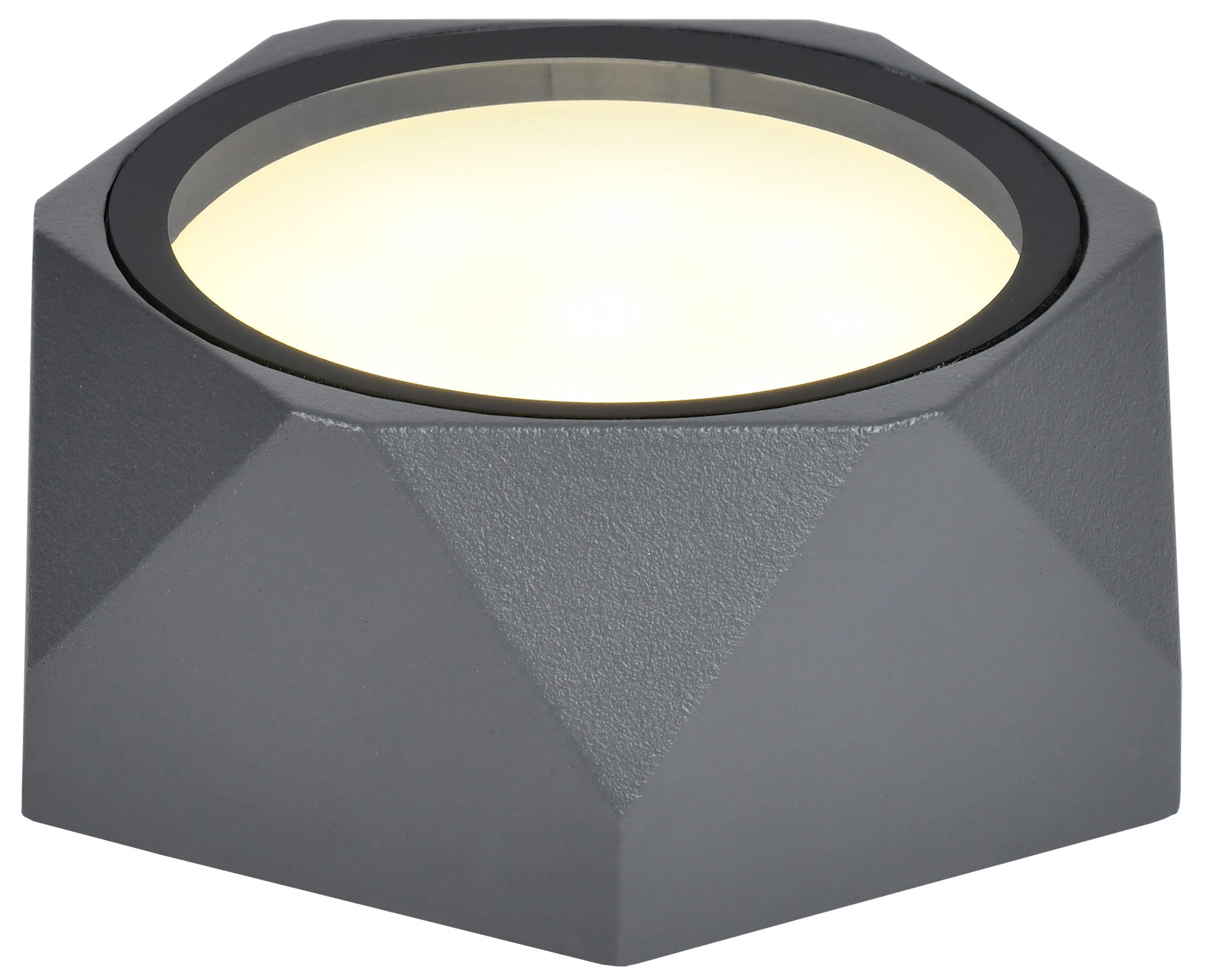 Светильник уличный декоративный для наружного освещения 5304 потолочный под лампу GX53 IP65 серый