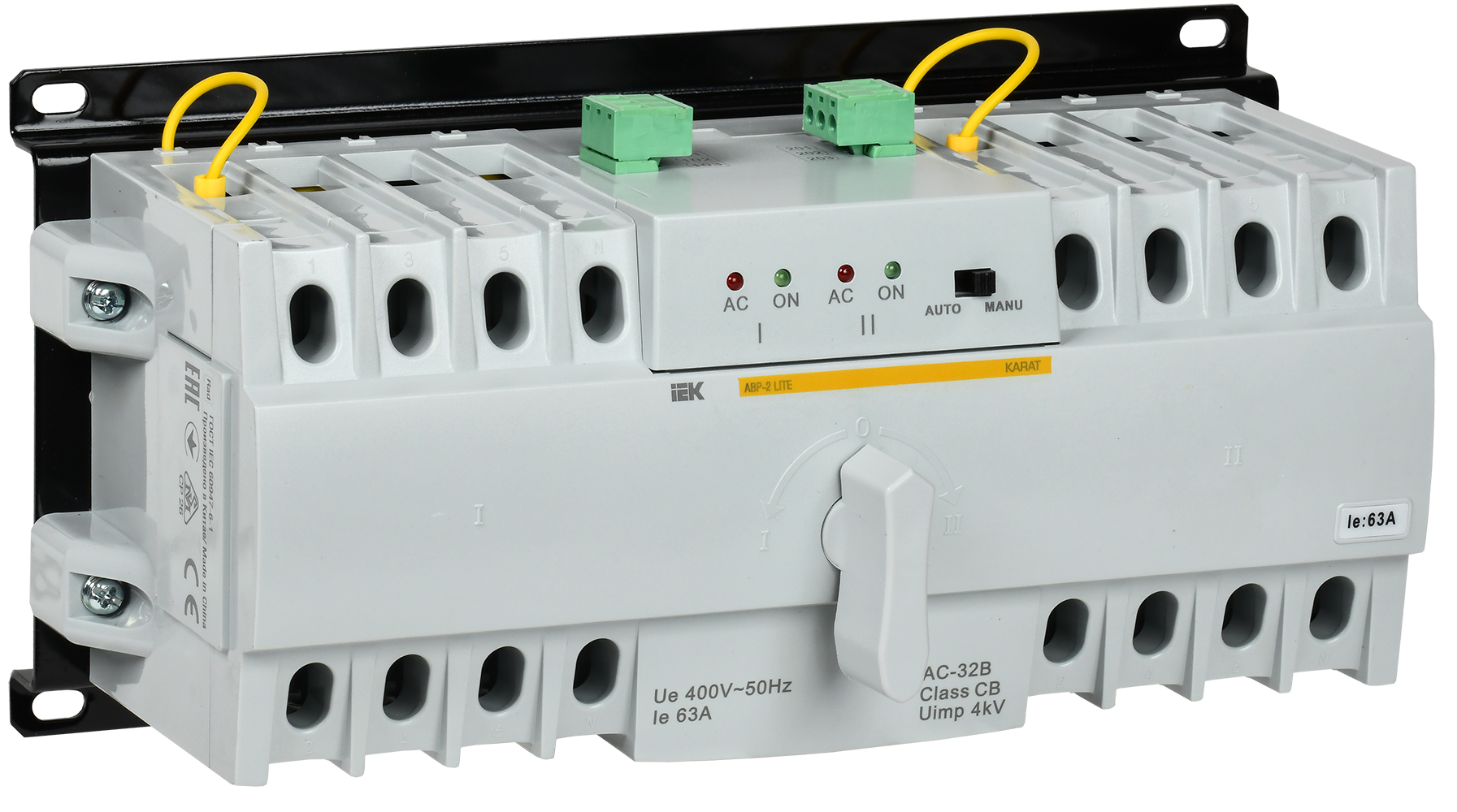 Устройство автоматического ввода резерва модульное АВР-2 LITE 63А KARAT