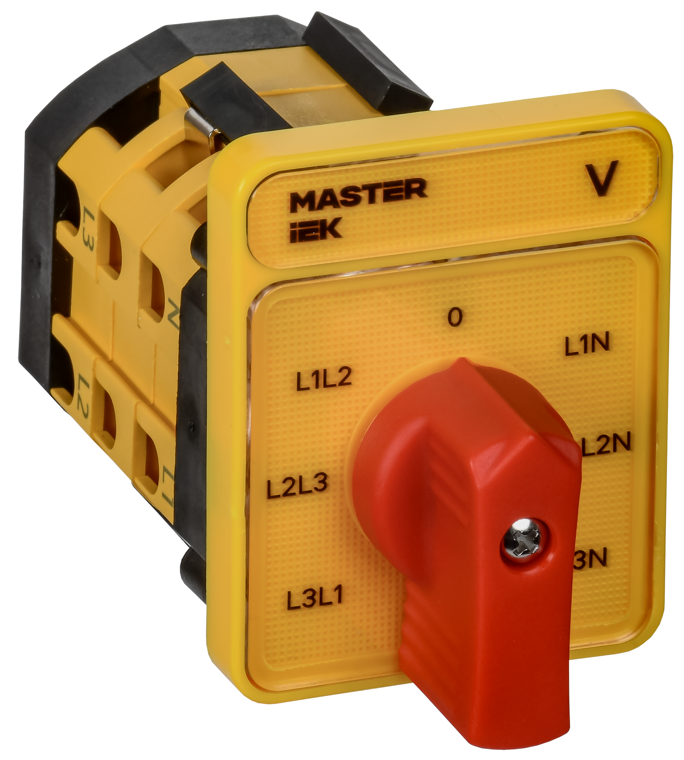 Переключатель кулачковый стандартная рукоятка 16А схема 66