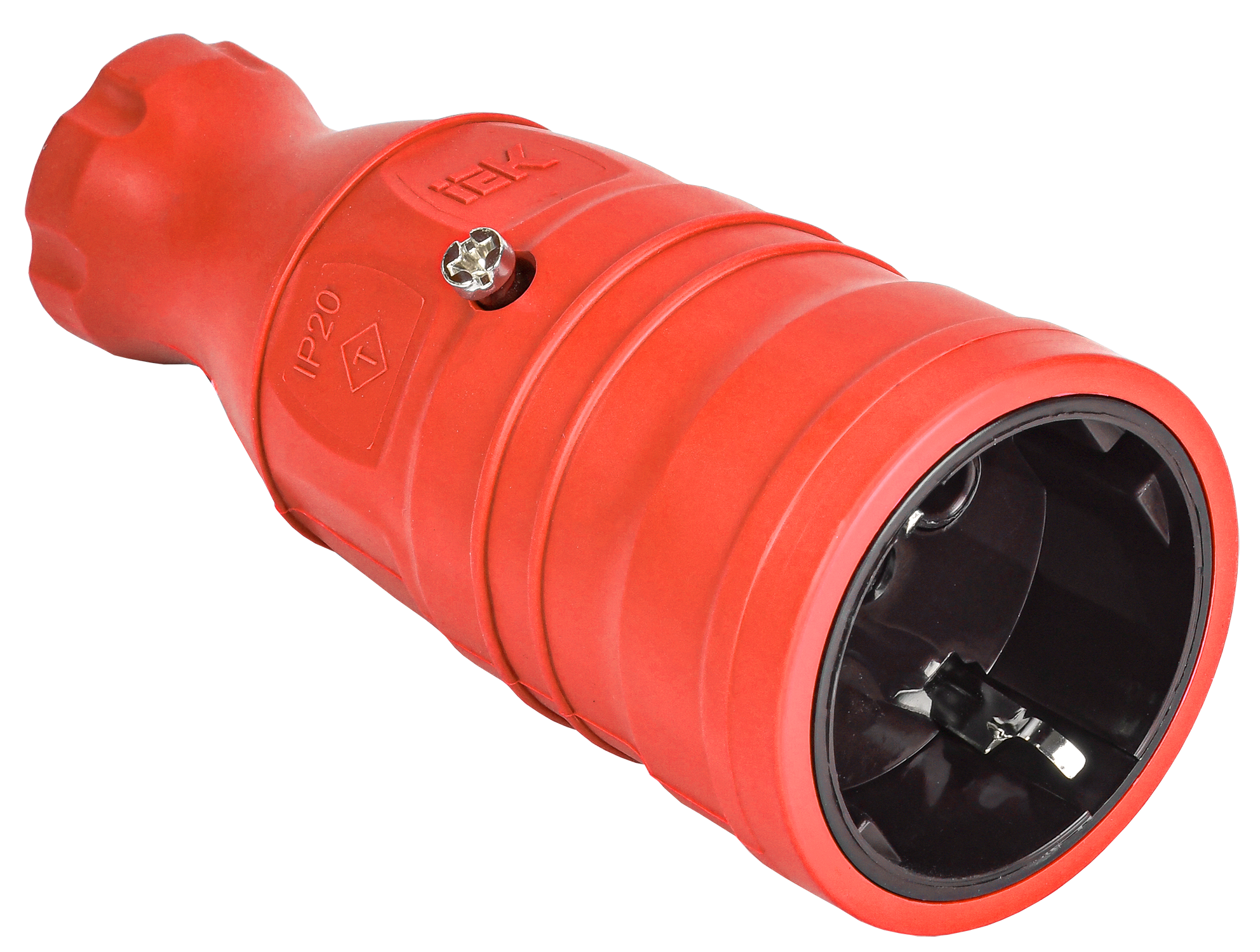 Розетка переносная РБп14-1-0м IP20 красная OMEGA