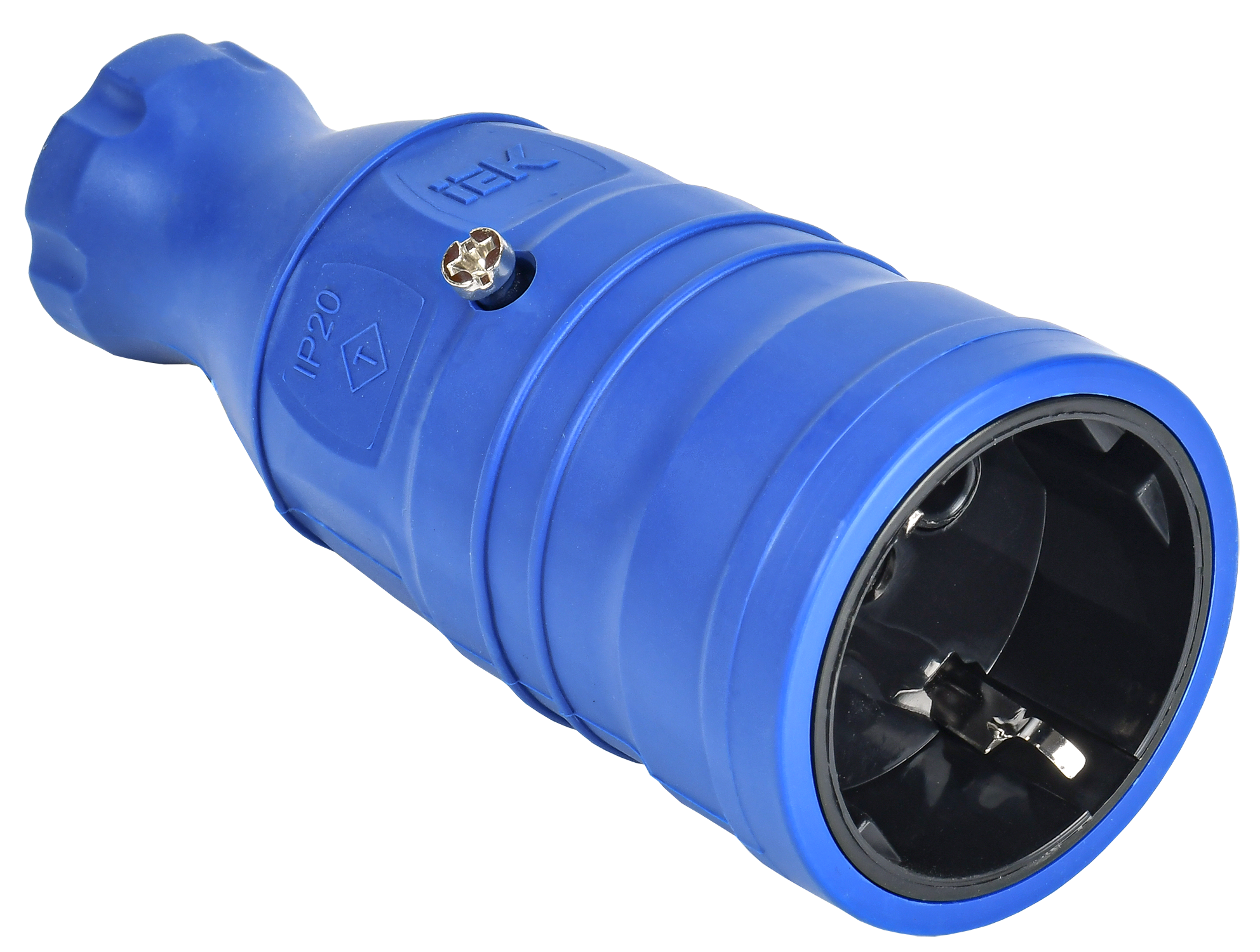 Розетка переносная РБп14-1-0м IP20 синяя OMEGA