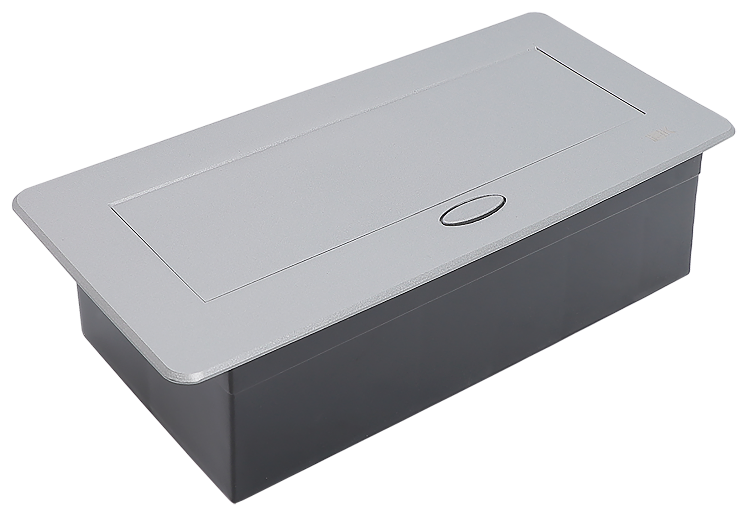 PRIMER Блок розеточный с выдвижной крышкой на 6 модулей серебро IEK