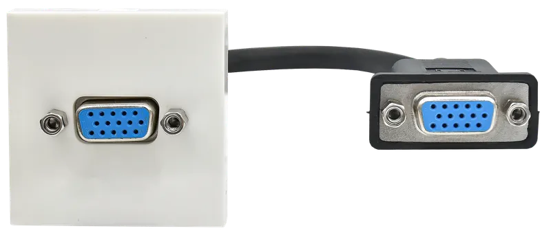 PRIMER РКМ-10-20-П Розетка мультимедийная VGA M/M (1 модуль) белая IEK