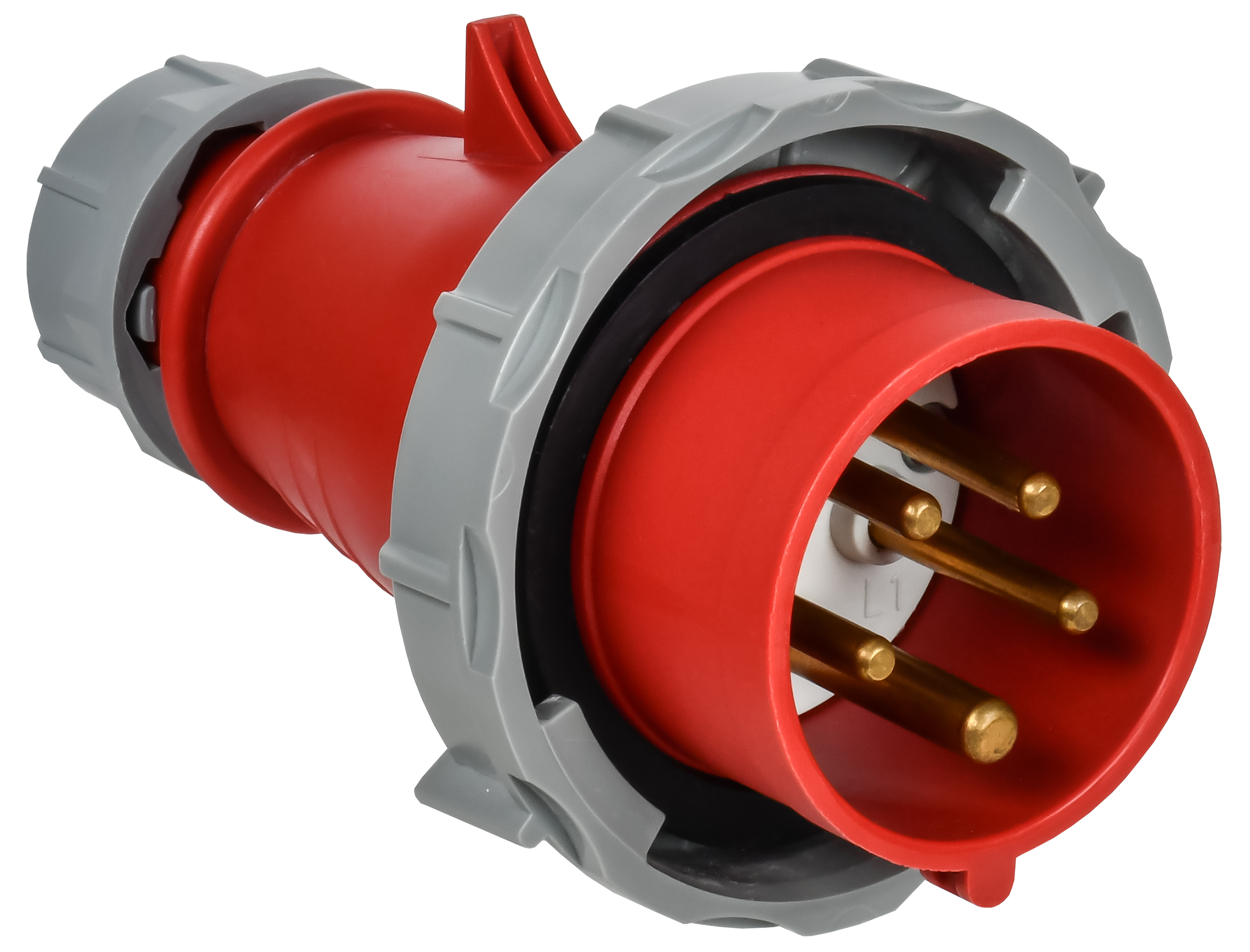 Вилка переносная с ф/и ССИ-0152ф 16А-6ч 380В 3P+PE+N IP67 IEK