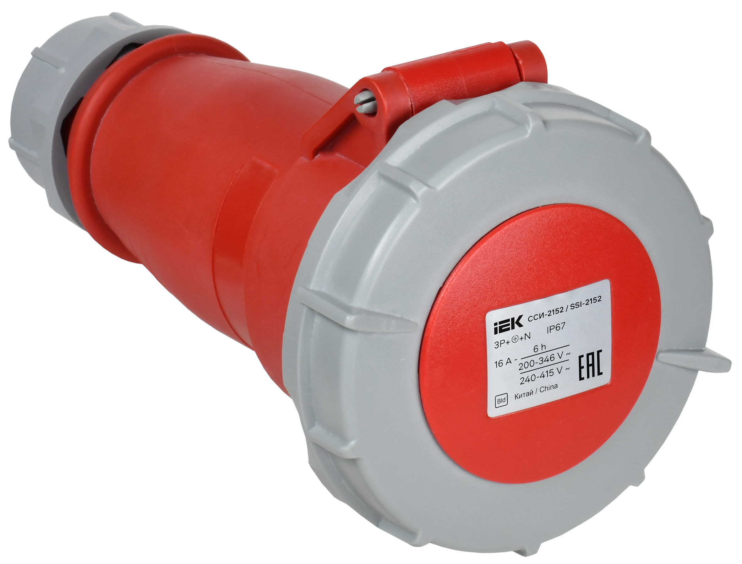 Розетка переносная ССИ-2152 16А-6ч 380В 3P+PE+N IP67 IEK