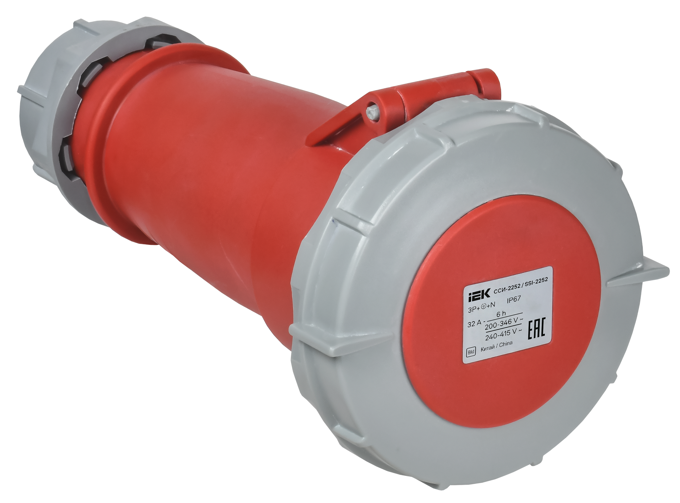 Розетка переносная ССИ-2252 32А-6ч 380В 3P+PE+N IP67 IEK