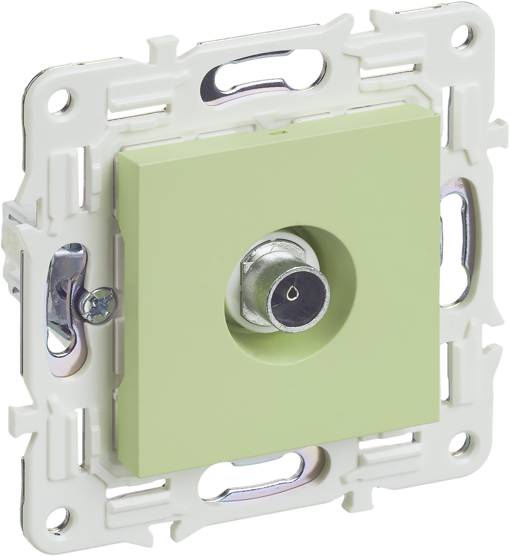 SKANDY Розетка TV оконечная SK-A12G мятный IEK