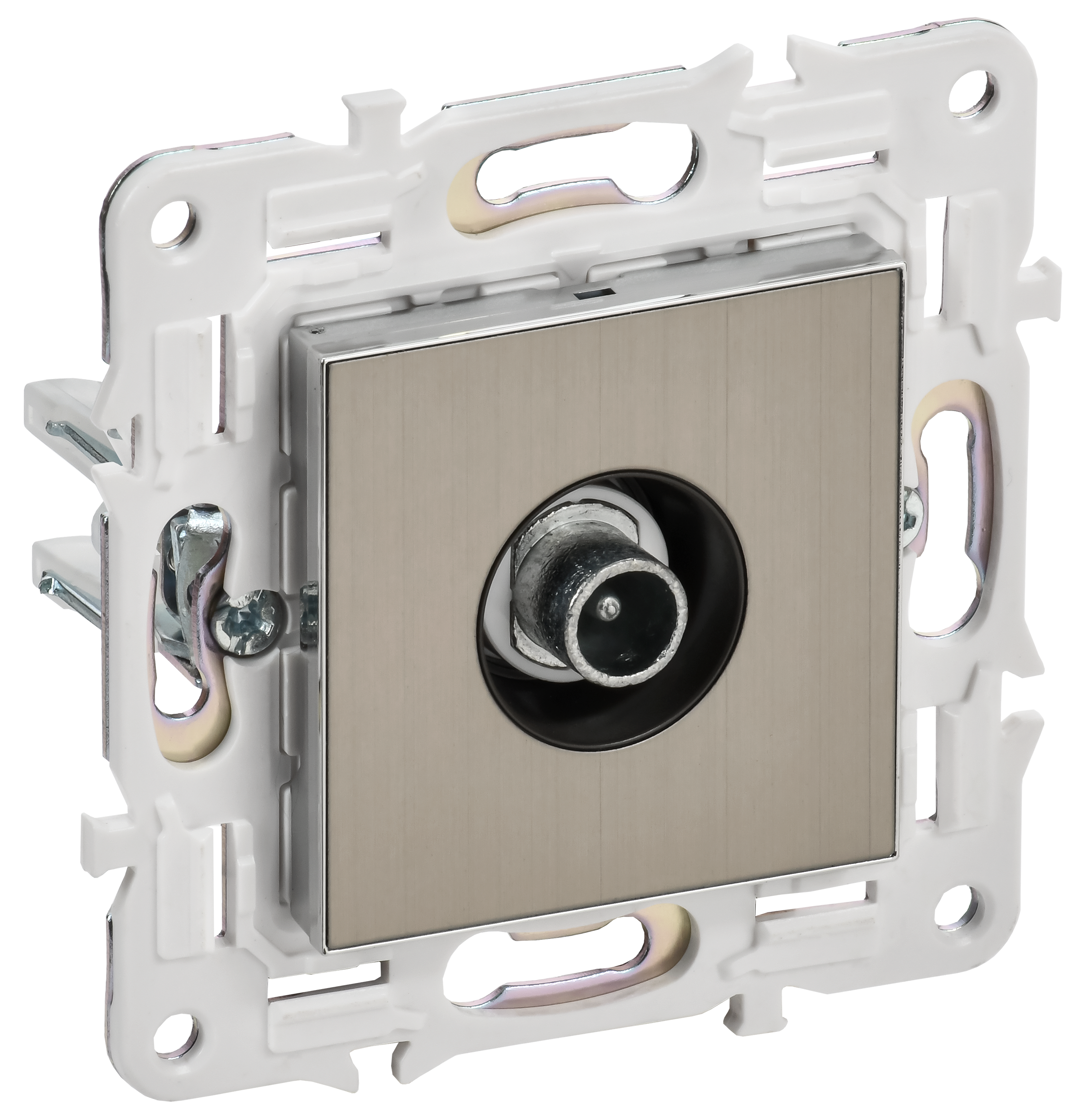 SKANDY Розетка TV проходная SK-A17N никель IEK