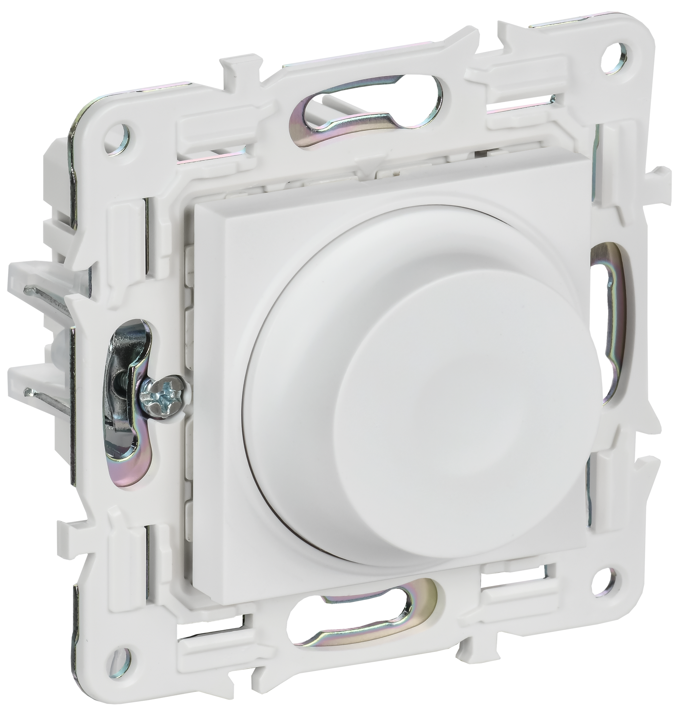 SKANDY Светорегулятор поворотный с индикацией 600Вт SK-D01W арктический белый IEK