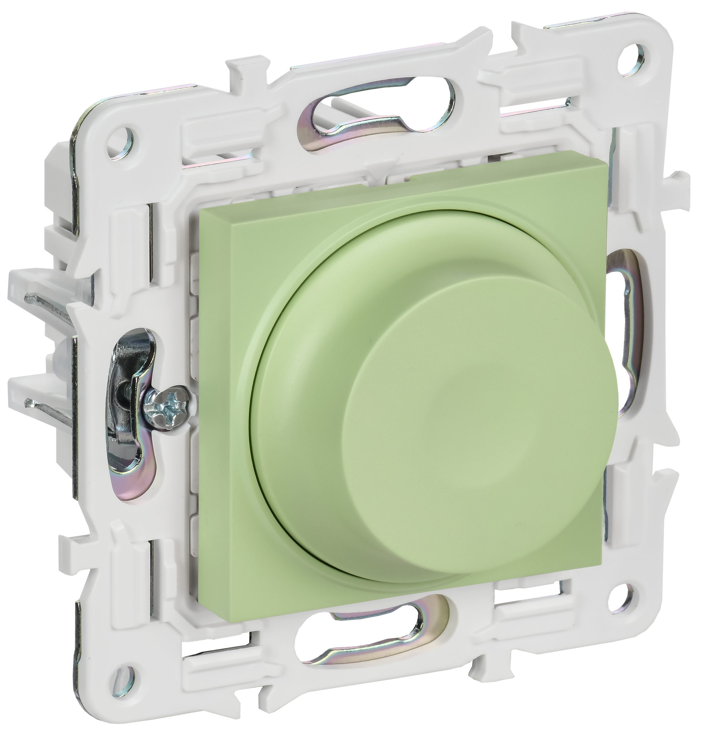 SKANDY Светорегулятор поворотный с индикацией 600Вт SK-D01G мятный IEK