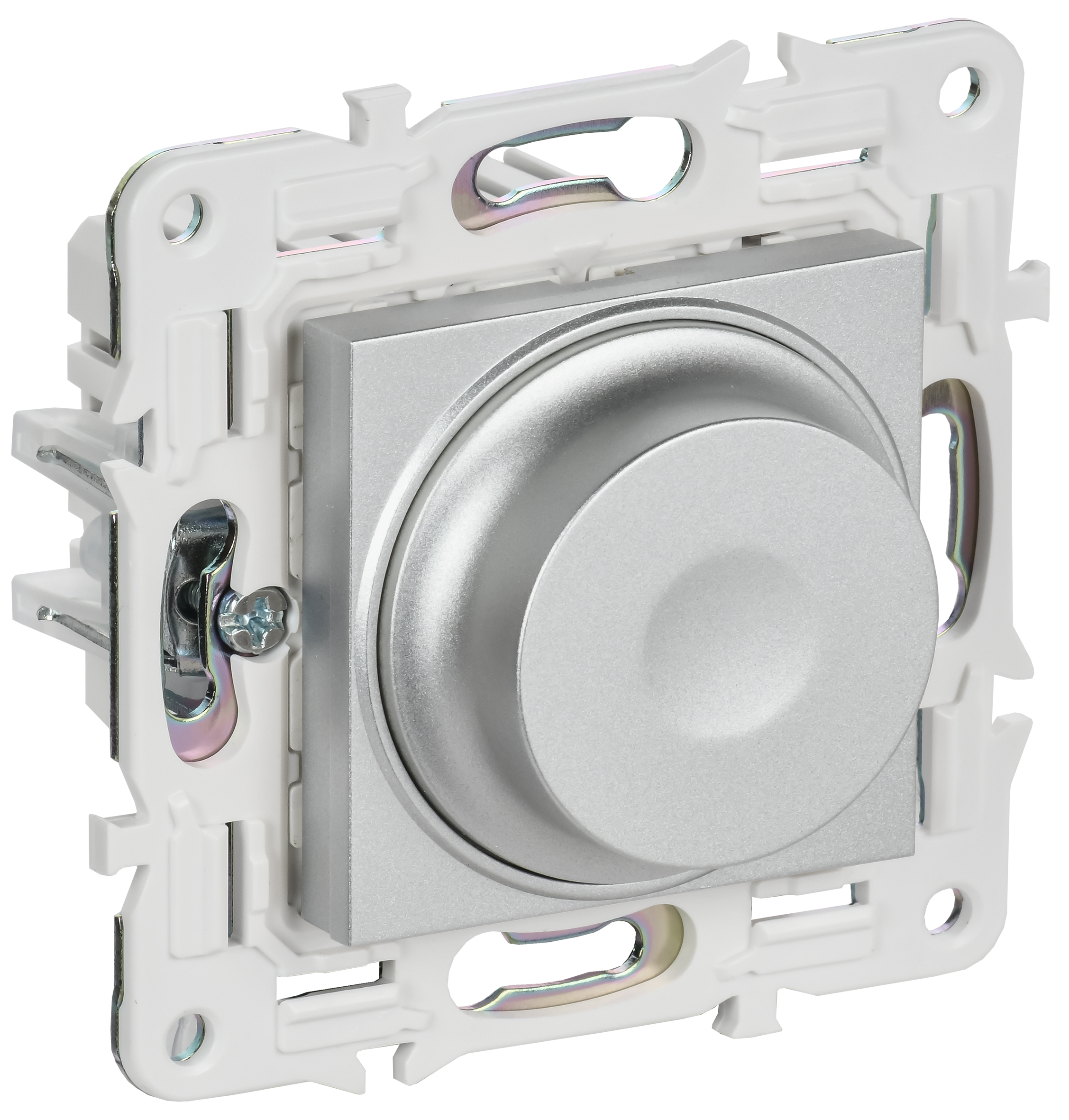 SKANDY Светорегулятор поворотный с индикацией 600Вт SK-D01S серебряный IEK