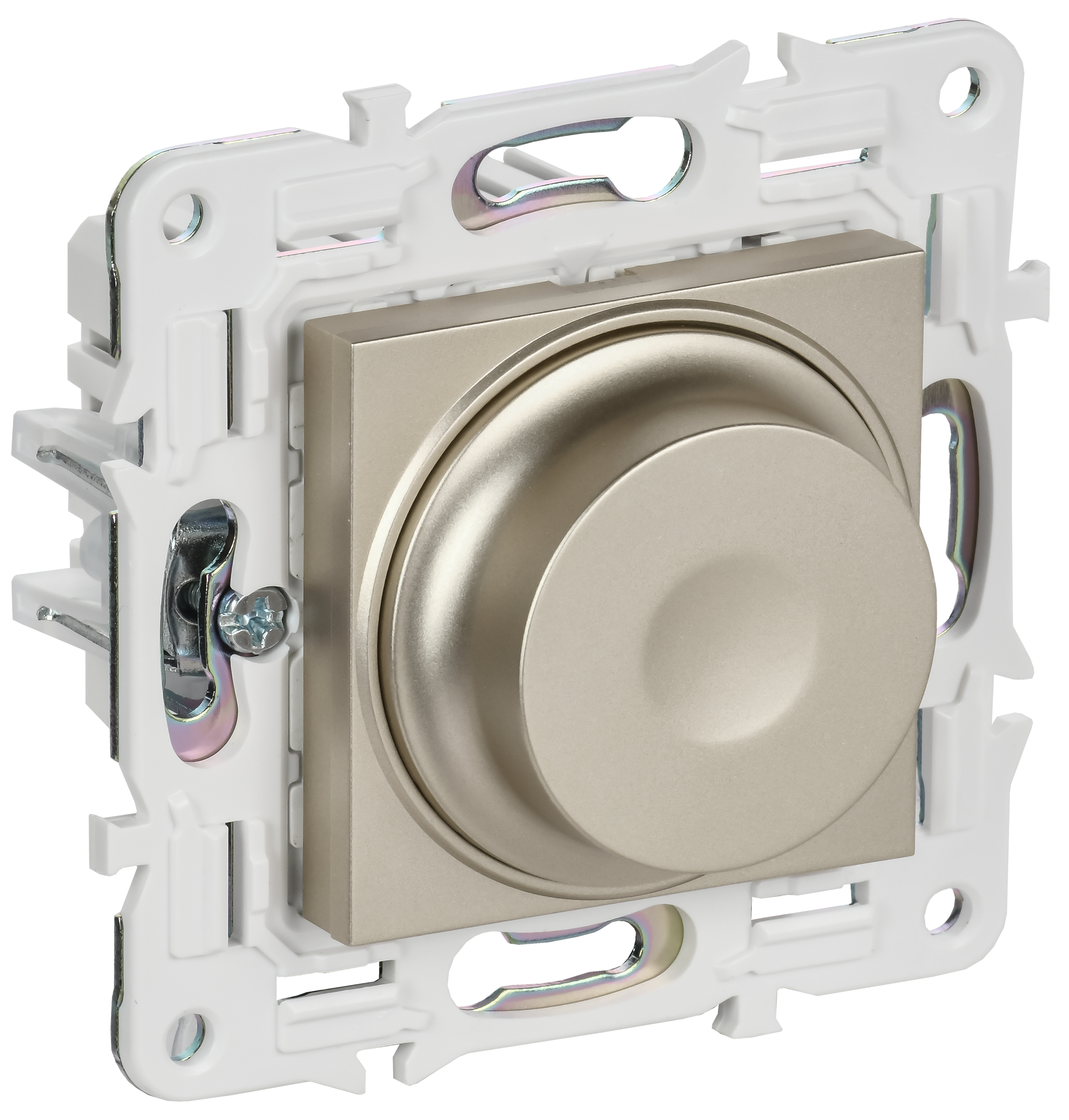 SKANDY Светорегулятор поворотный с индикацией 600Вт SK-D01Sh шампань IEK