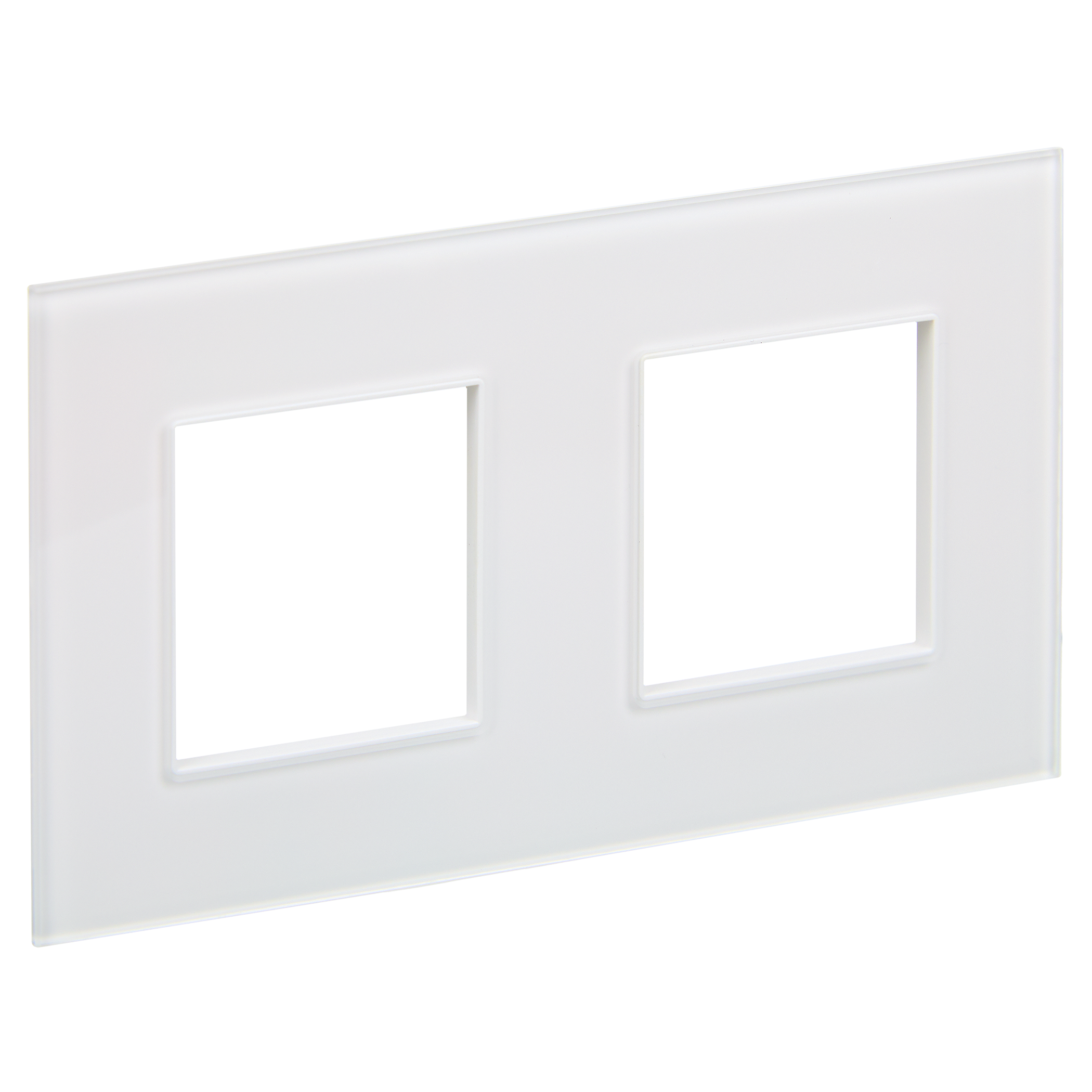 SKANDY Рамка 2-местная SK-F22W стекло арктический белый IEK