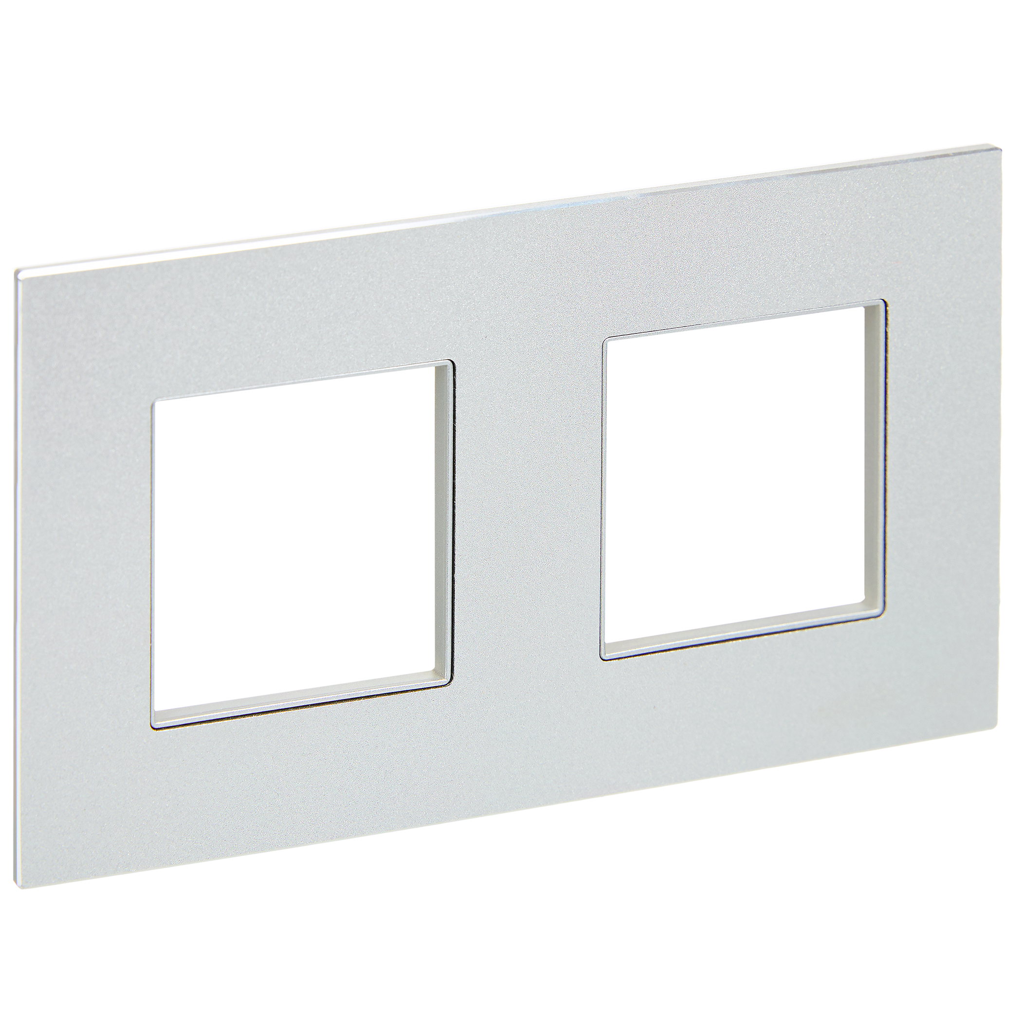 SKANDY Рамка 2-местная SK-F32S металл серебряный IEK