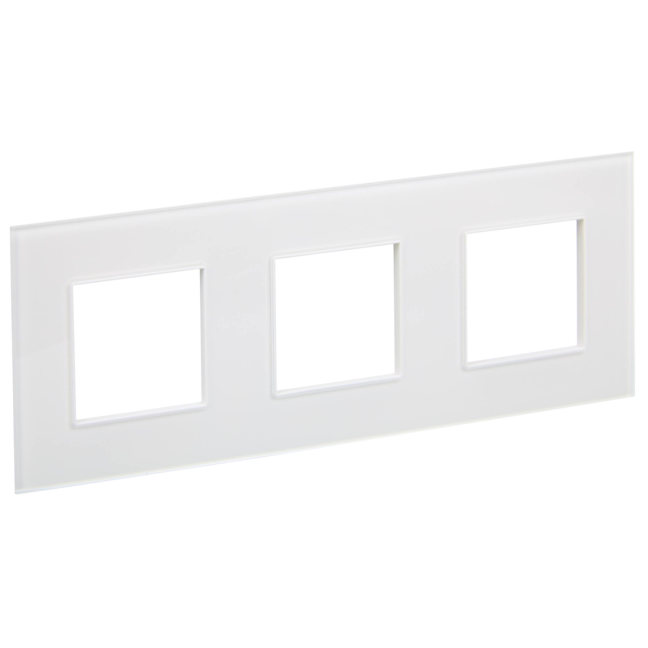 SKANDY Рамка 3-местная SK-F23W стекло арктический белый IEK