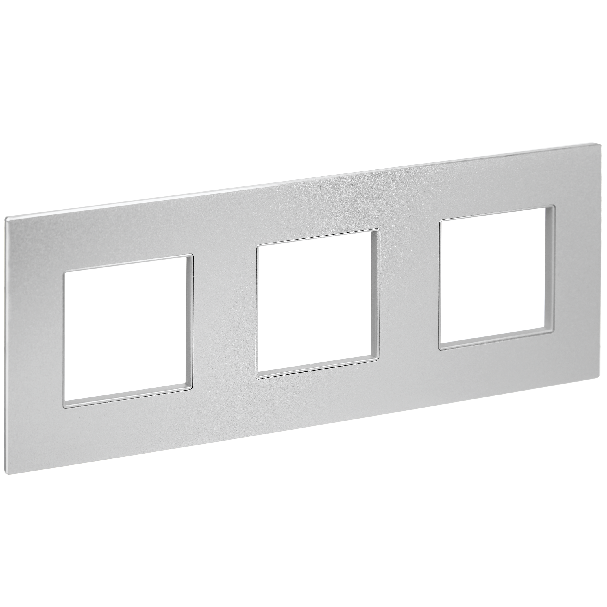 SKANDY Рамка 3-местная SK-F33S металл серебряный IEK