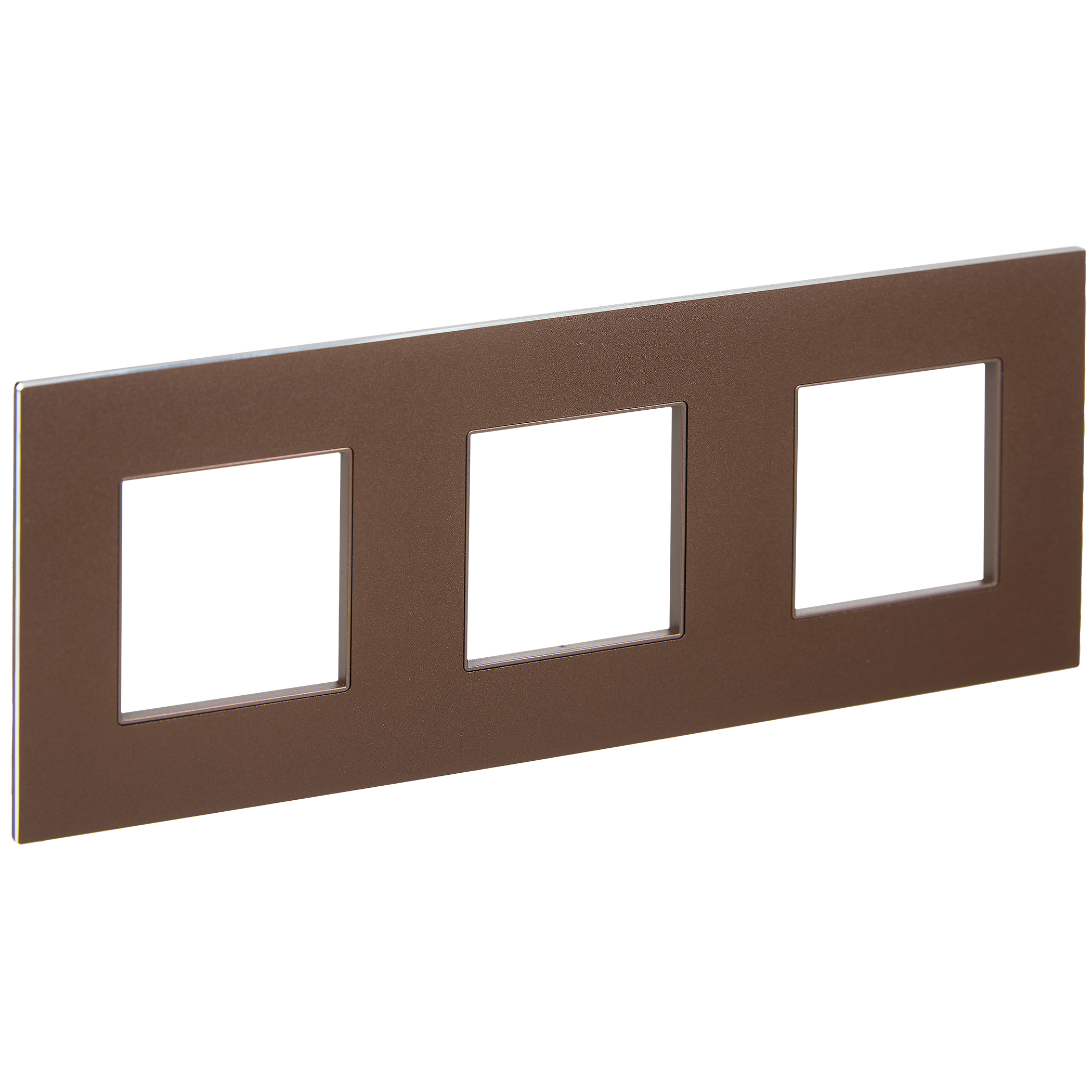 SKANDY Рамка 3-местная SK-F33Br металл шоколад IEK