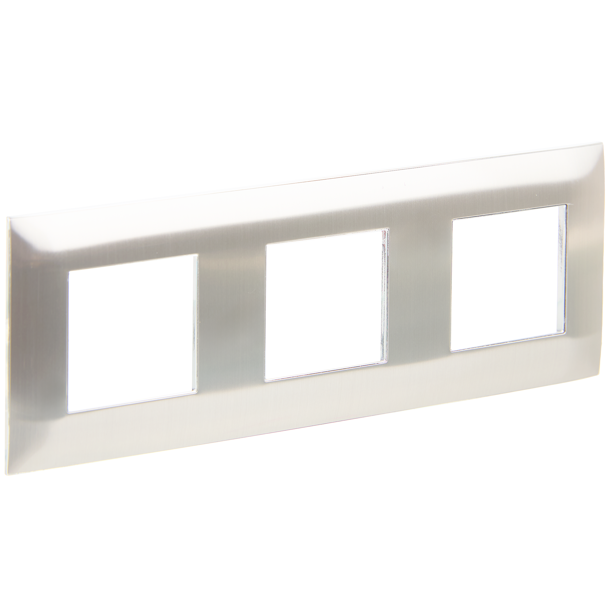 SKANDY Рамка 3-местная SK-F33N металл никель IEK