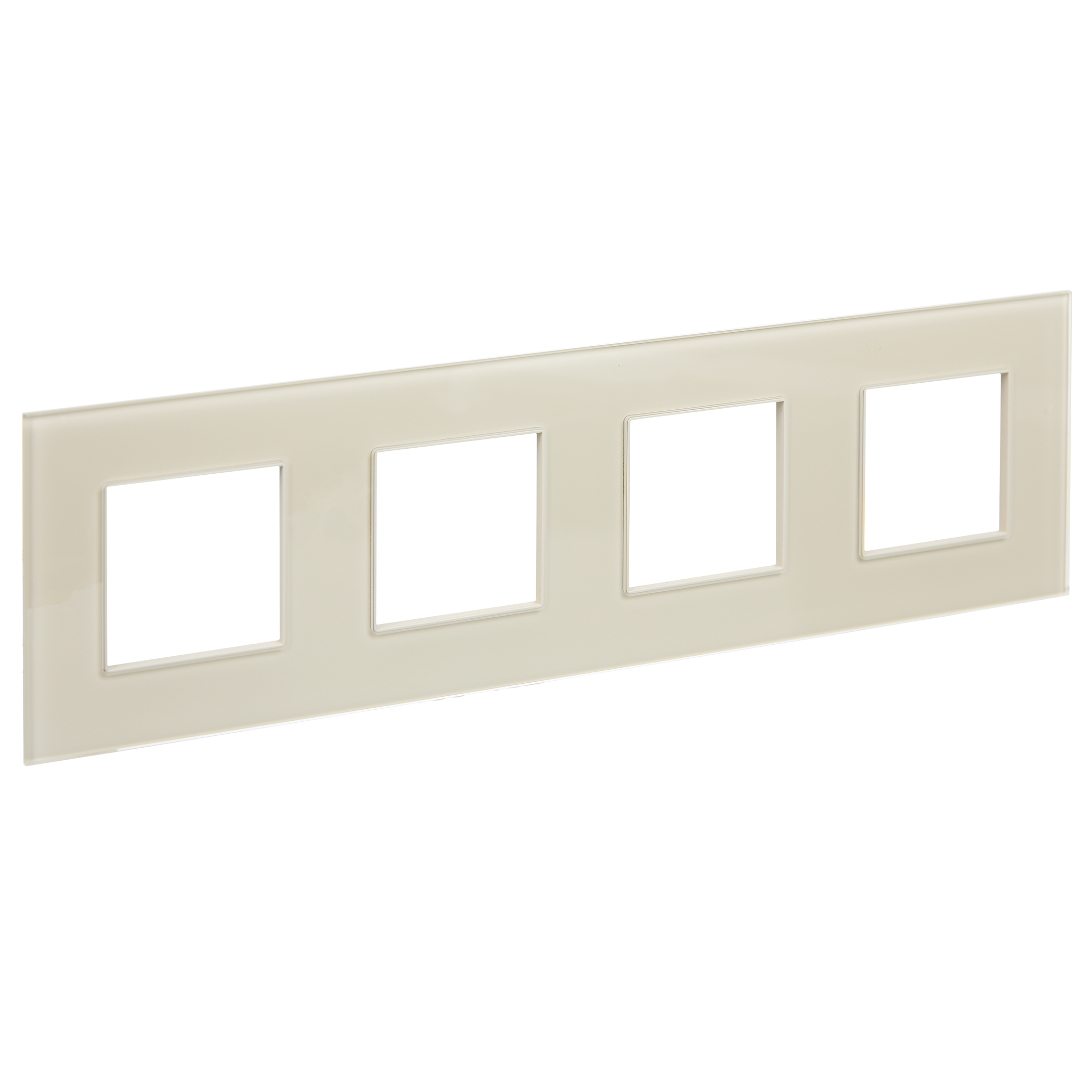 SKANDY Рамка 4-местная SK-F24B стекло беж. IEK