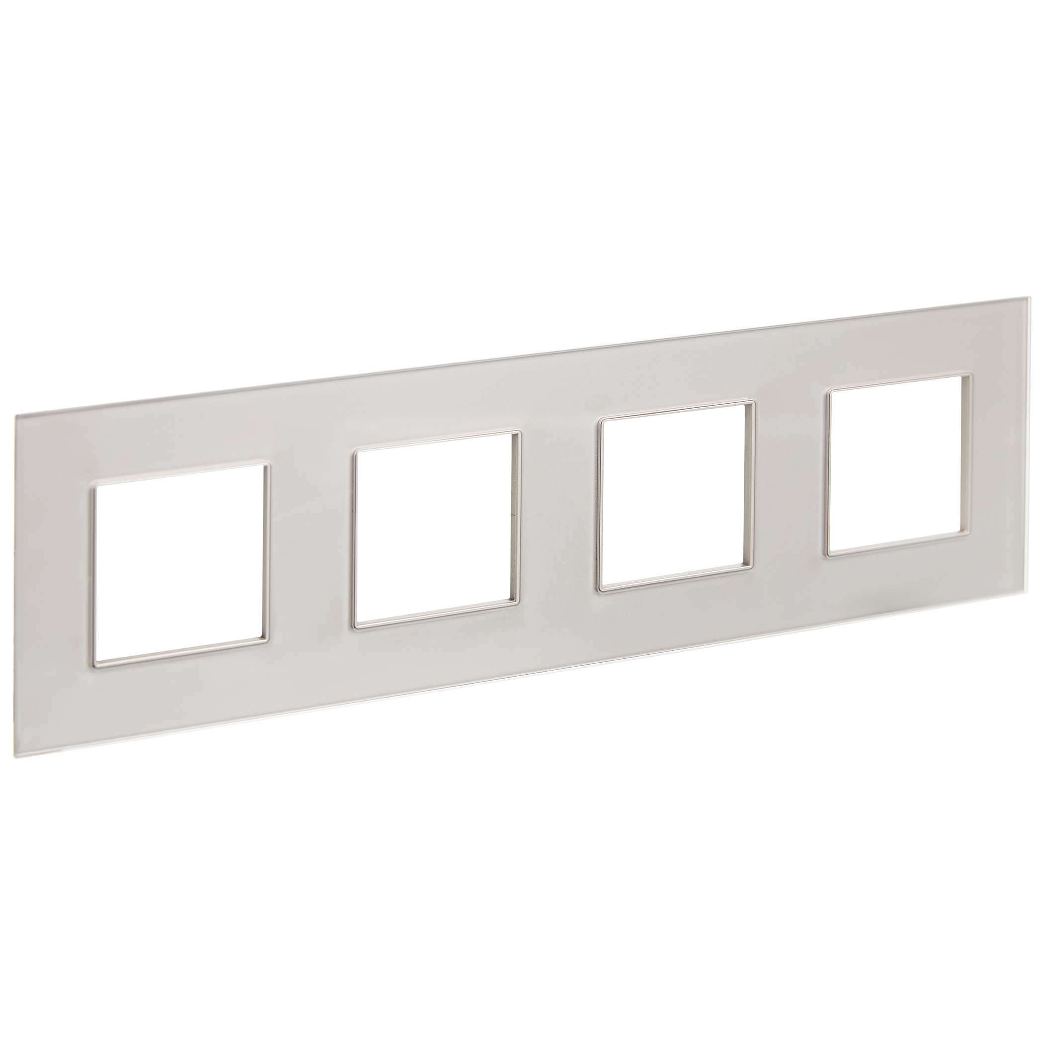 SKANDY Рамка 4-местная SK-F24Sh стекло шампань IEK