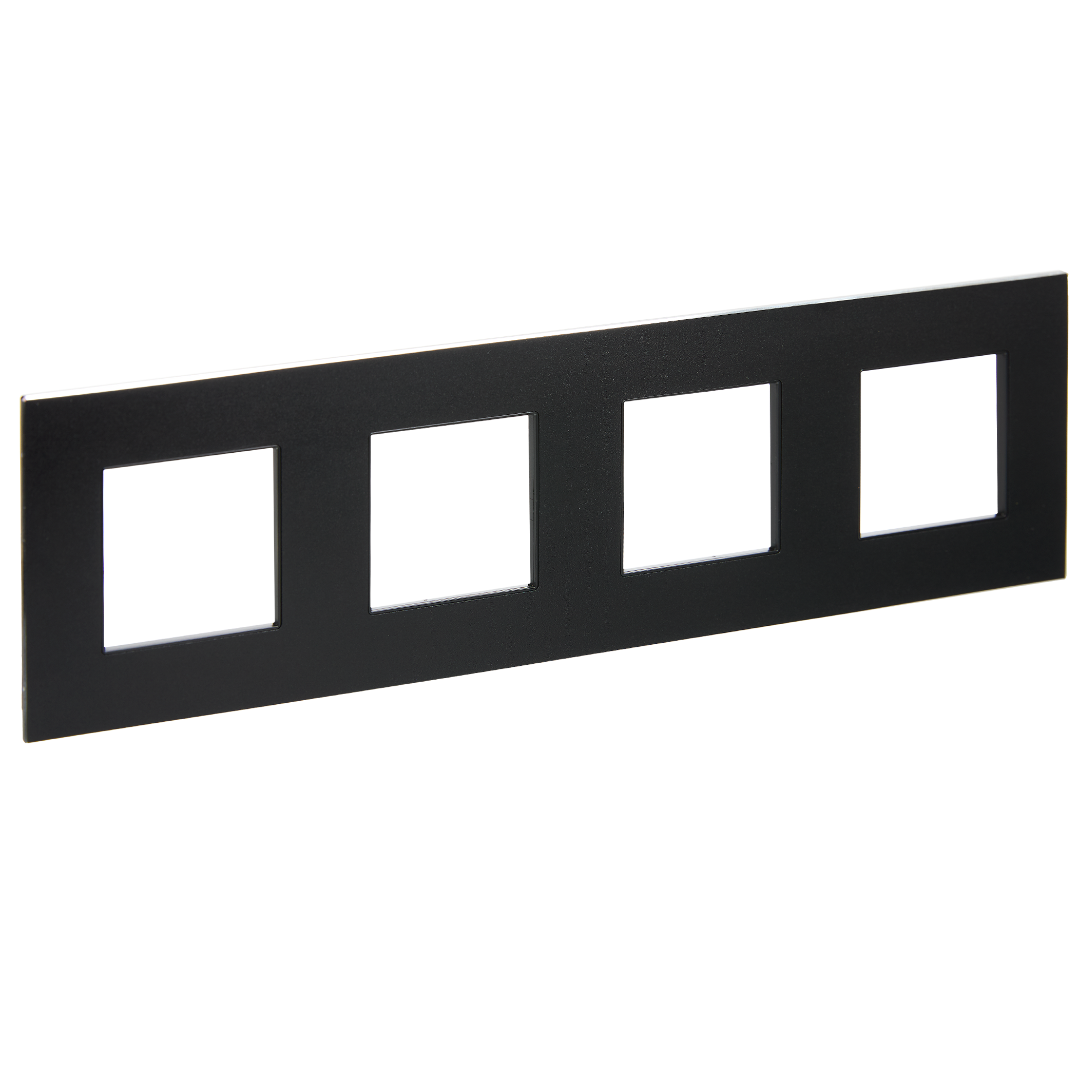 SKANDY Рамка 4-местная SK-F34Bl металл черный IEK