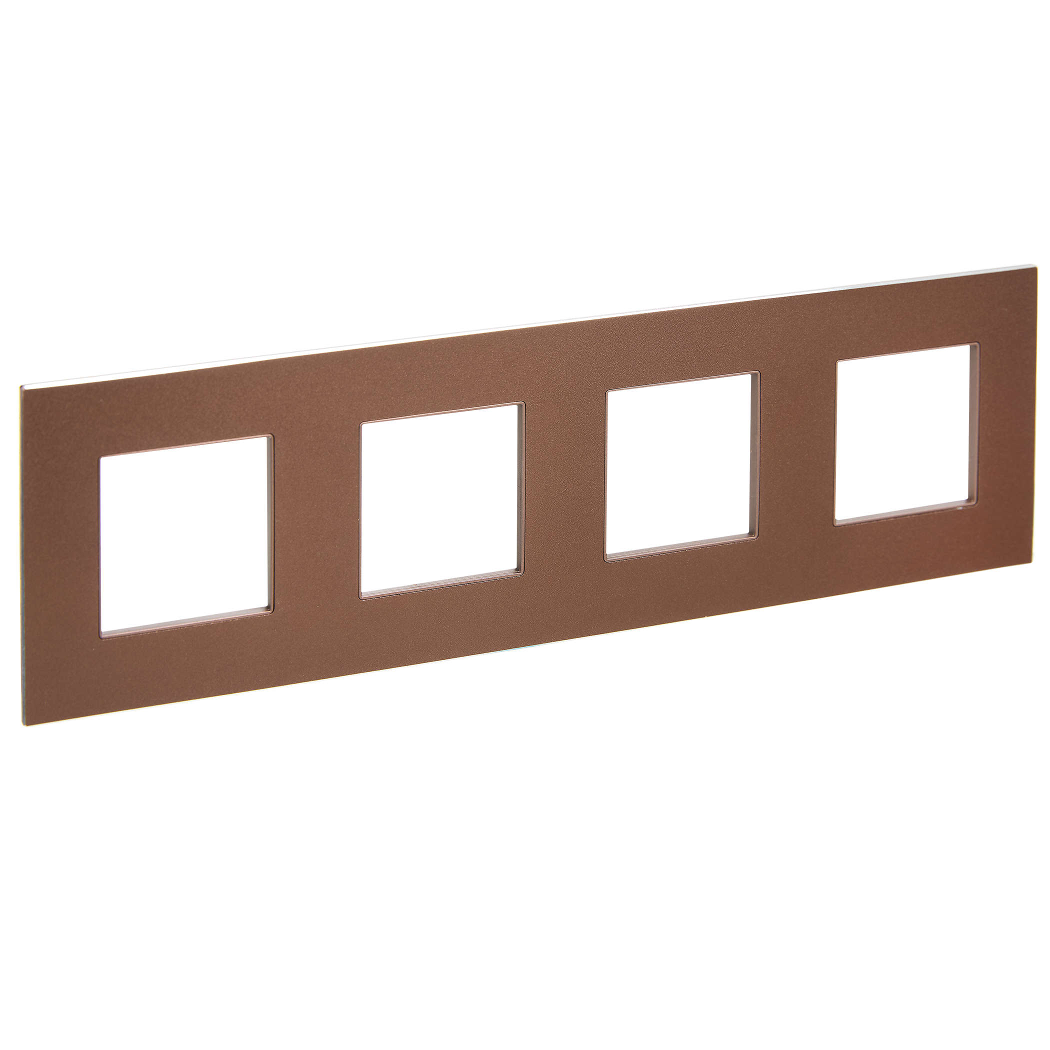 SKANDY Рамка 4-местная SK-F34Br металл шоколад IEK