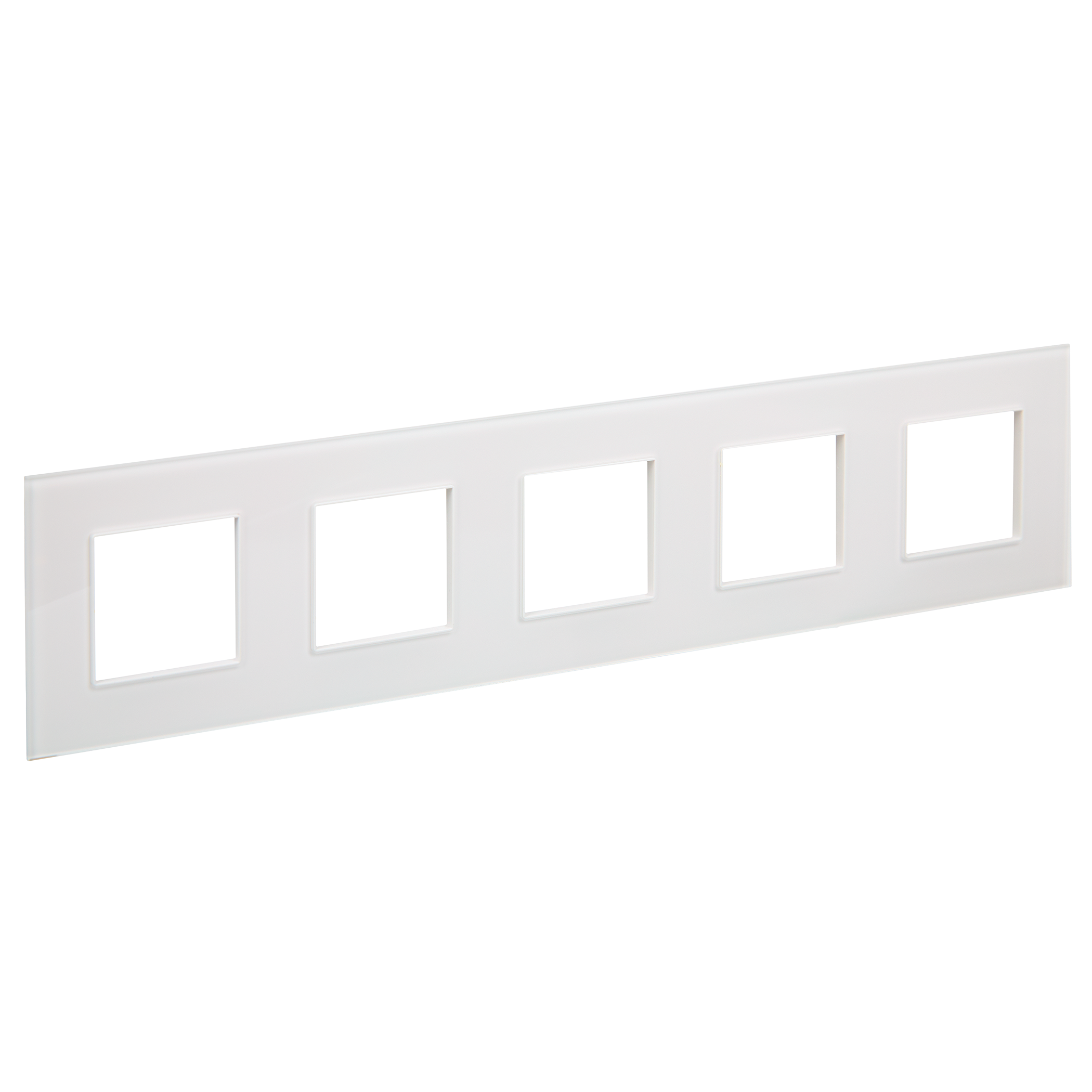 SKANDY Рамка 5-местная SK-F25W стекло арктический белый IEK