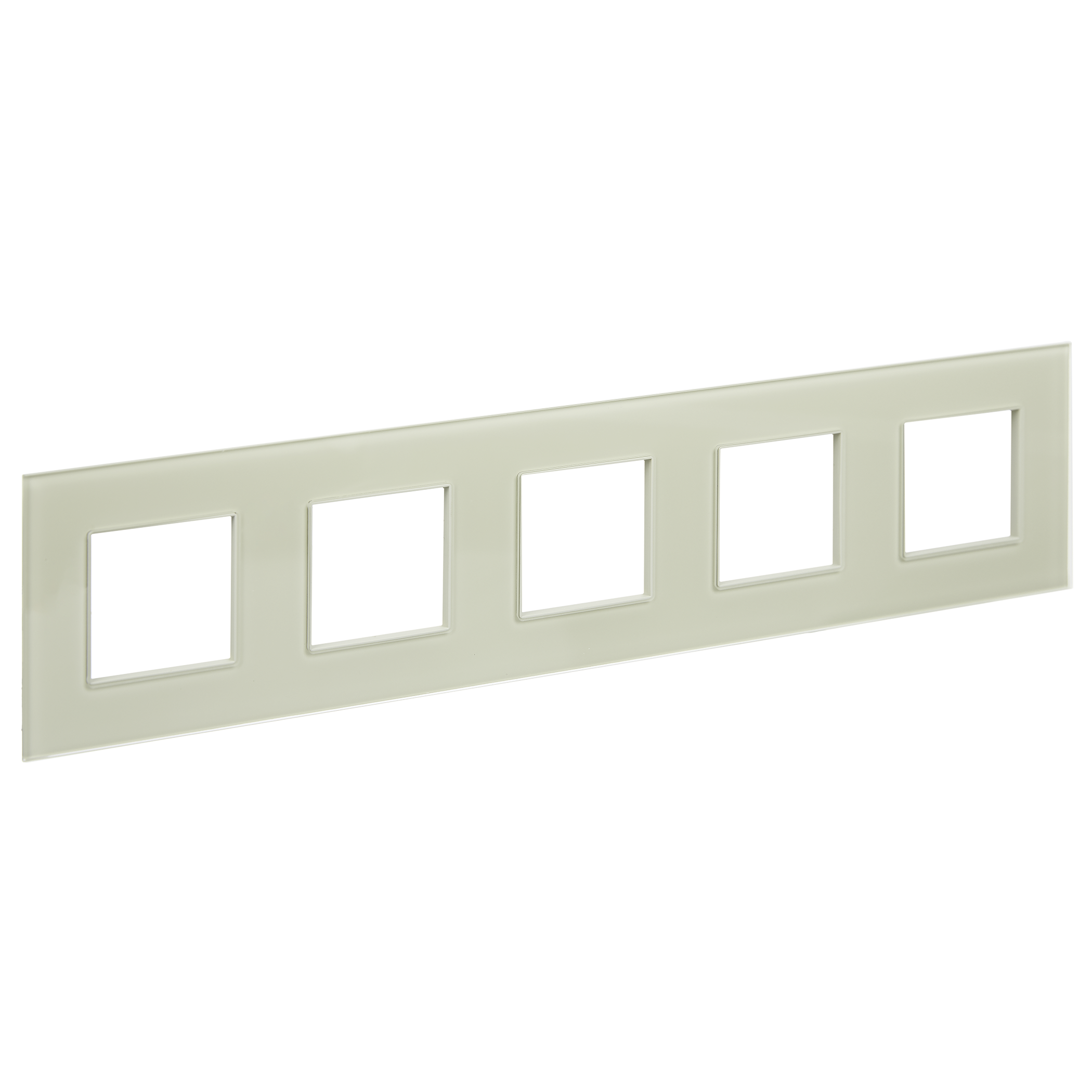 SKANDY Рамка 5-местная SK-F25B стекло беж. IEK