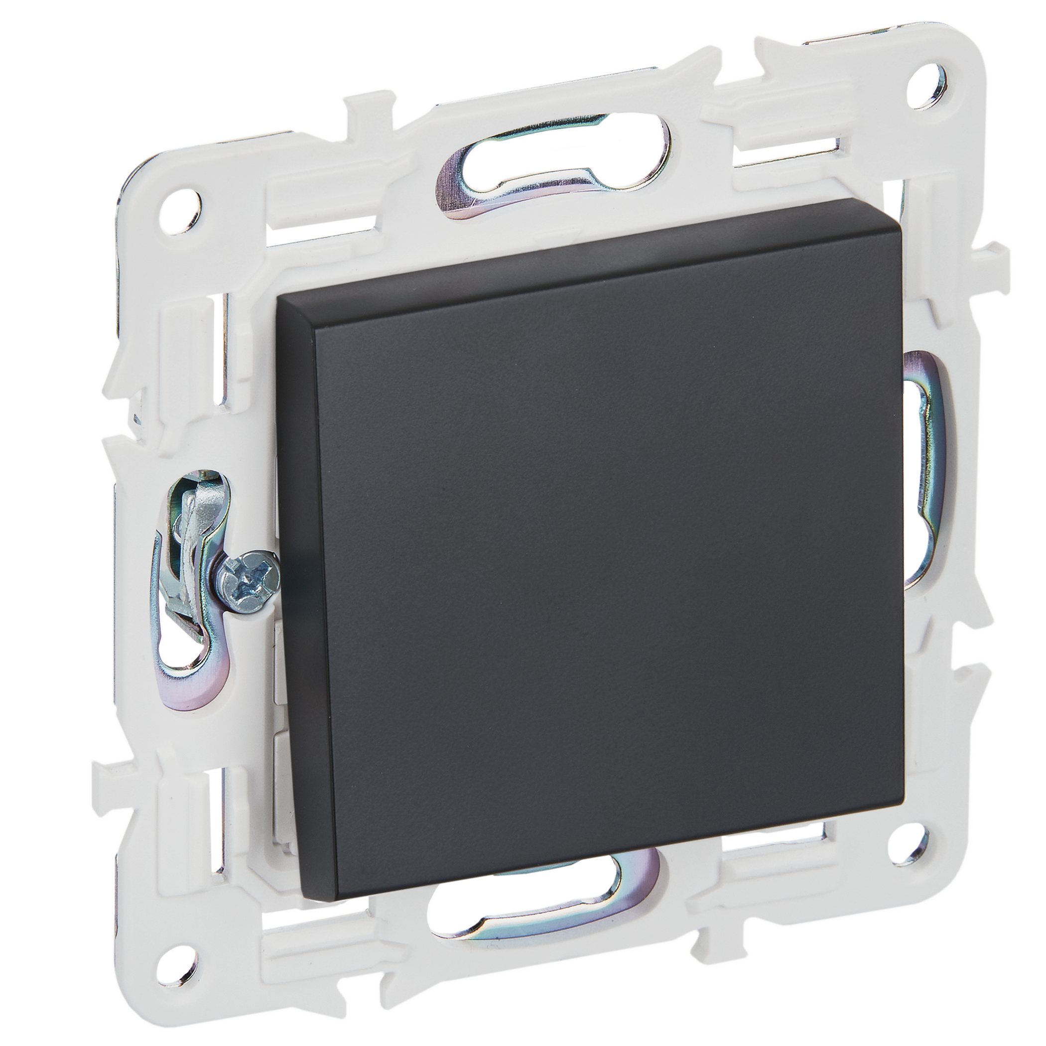 SKANDY Выключатель 1-клавишный перекрестный 10А SK-V03Bl черный IEK