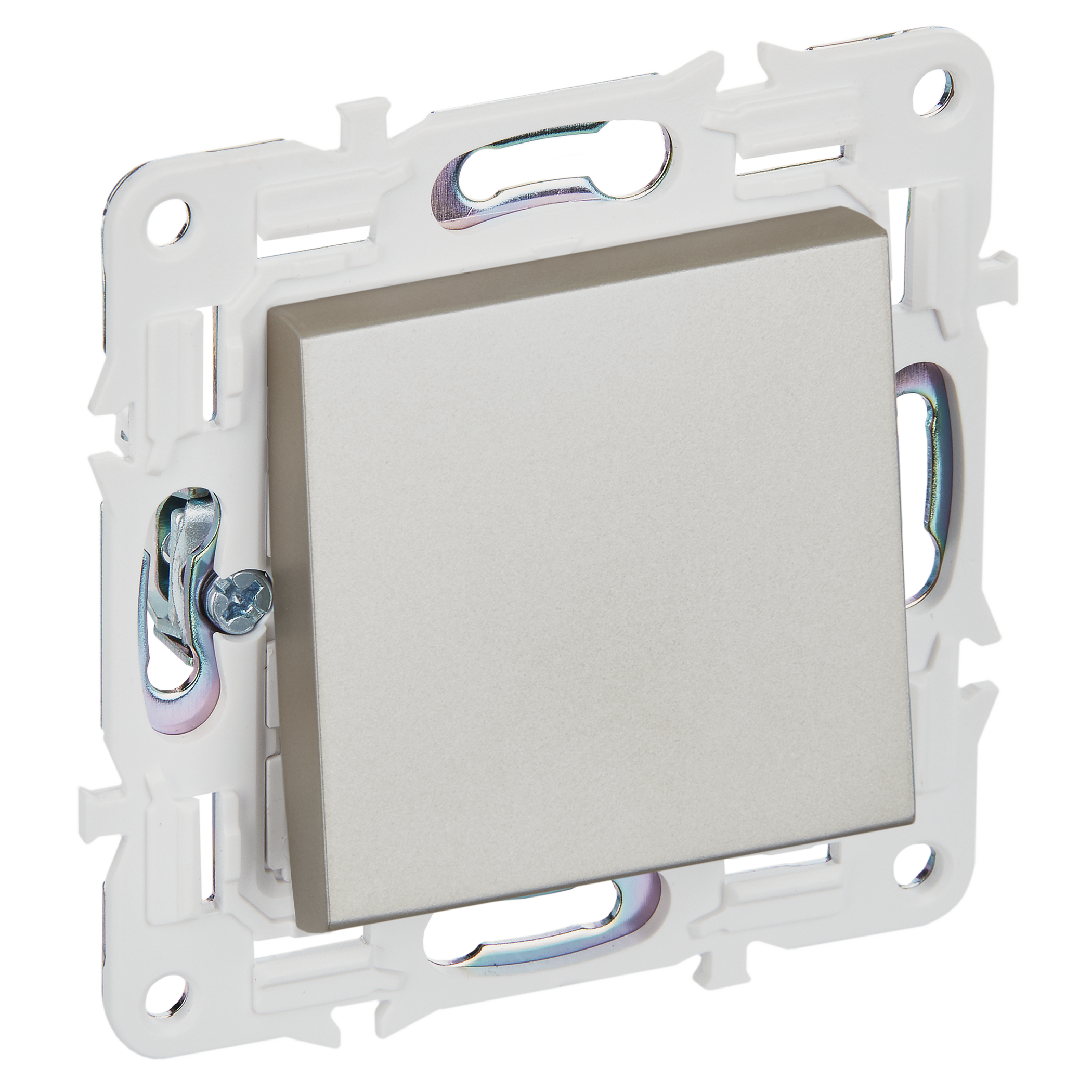 SKANDY Выключатель 1-клавишный перекрестный 10А SK-V03Sh шампань IEK