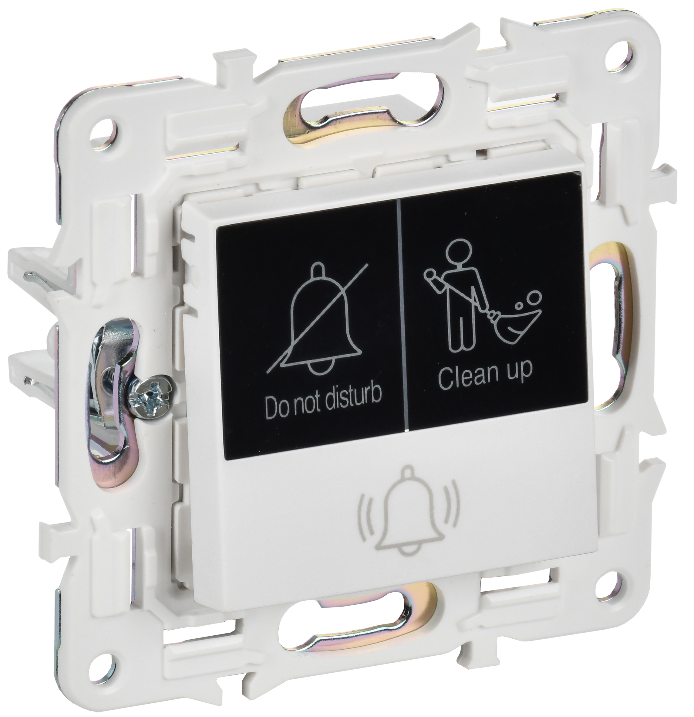 SKANDY Кнопка звонка с индикацией для отелей 10А SK-V17W арктический белый IEK