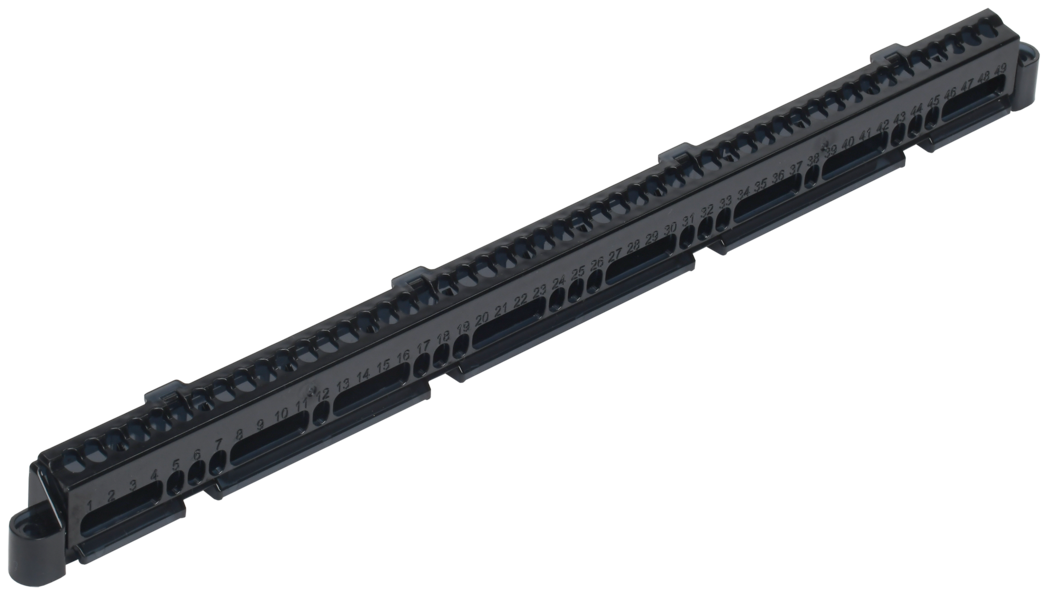 Суппорт для шин в корпус (ширина 18 модулей) TEKFOR