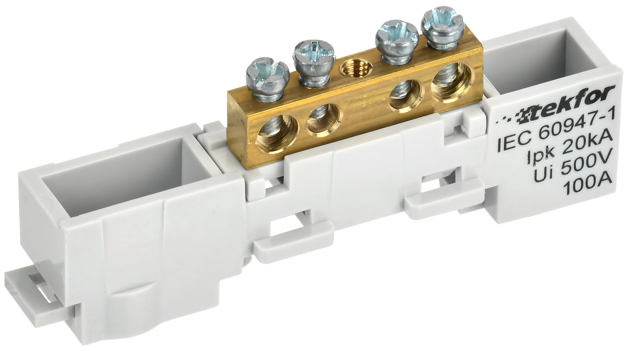 TEKFOR Шина L фаза неизолированная на универсальном держателе 6х9-4-Ср IEK