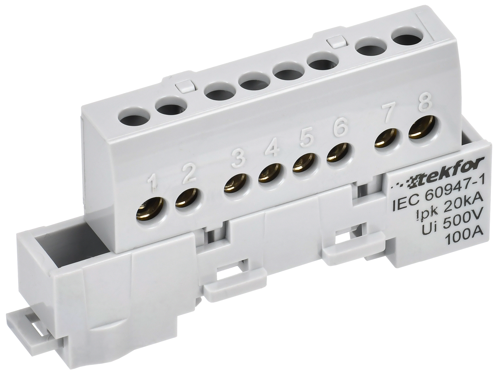 TEKFOR Шина L фаза изолированная на универсальном держателе 6х9-8-Ср IEK