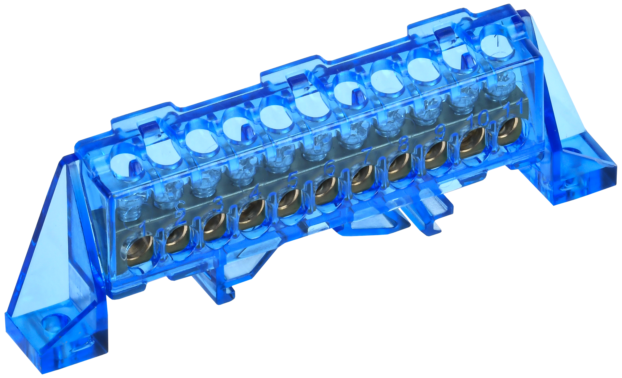 TEKFOR Шина N ноль в комбинированном DIN-изоляторе Стойка 6х9-11-С IEK